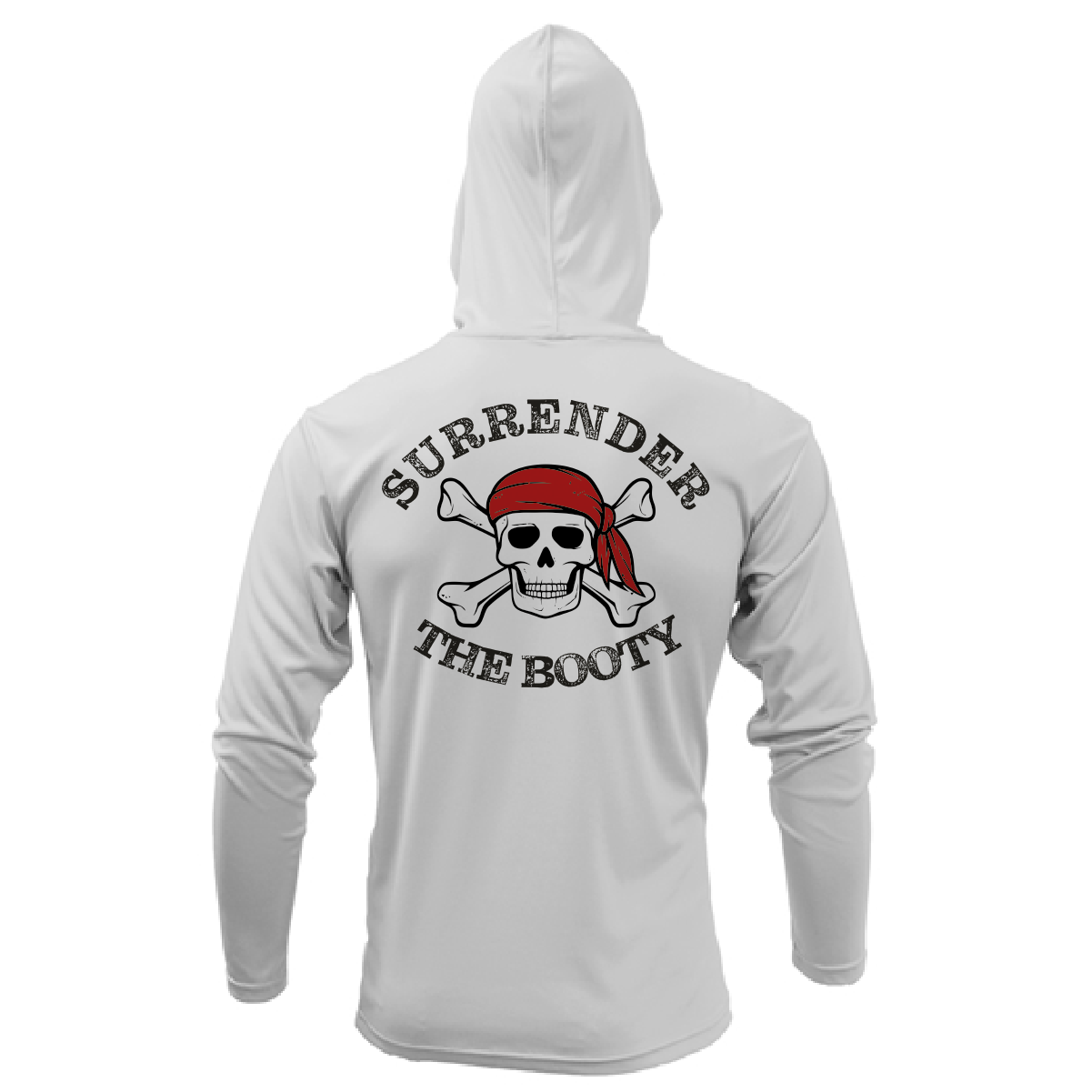 Florida Freshwater Born "Surrender The Booty" Men's Long Sleeve UPF 50+ Dry-Fit Hoodie