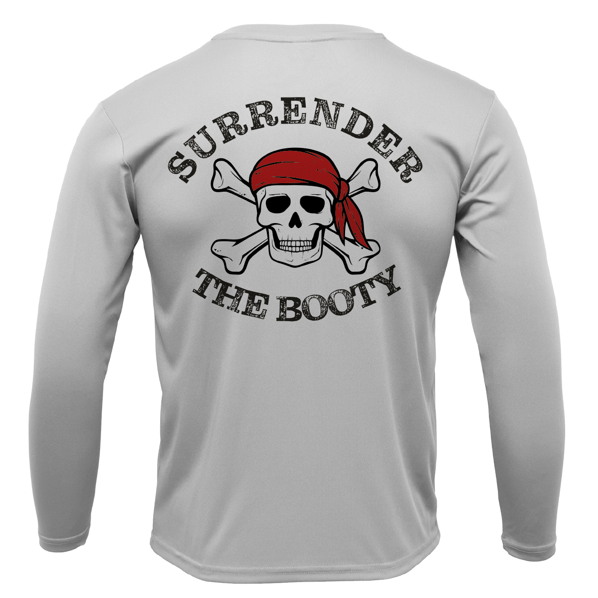 Siesta Key, FL "Surrender The Booty" Men's Long Sleeve UPF 50+ Dry-Fit Shirt