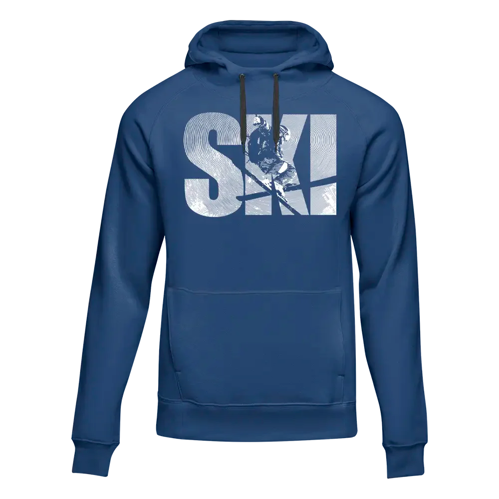 Sweat à capuche polaire de ski pour adulte