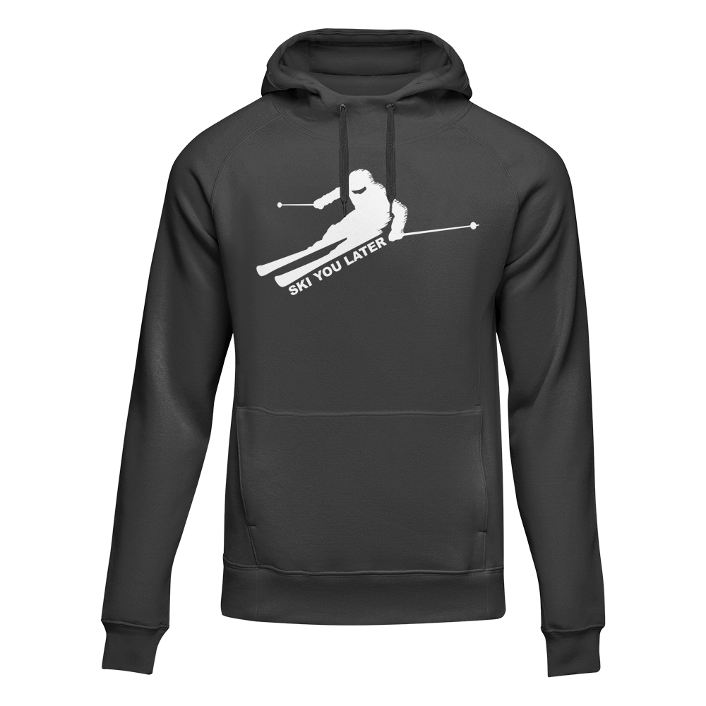 Sudadera con capucha de polar para adultos Ski You Later