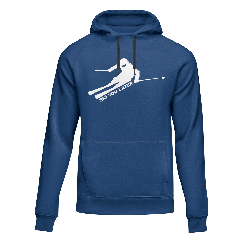 Sudadera con capucha de polar para adultos Ski You Later