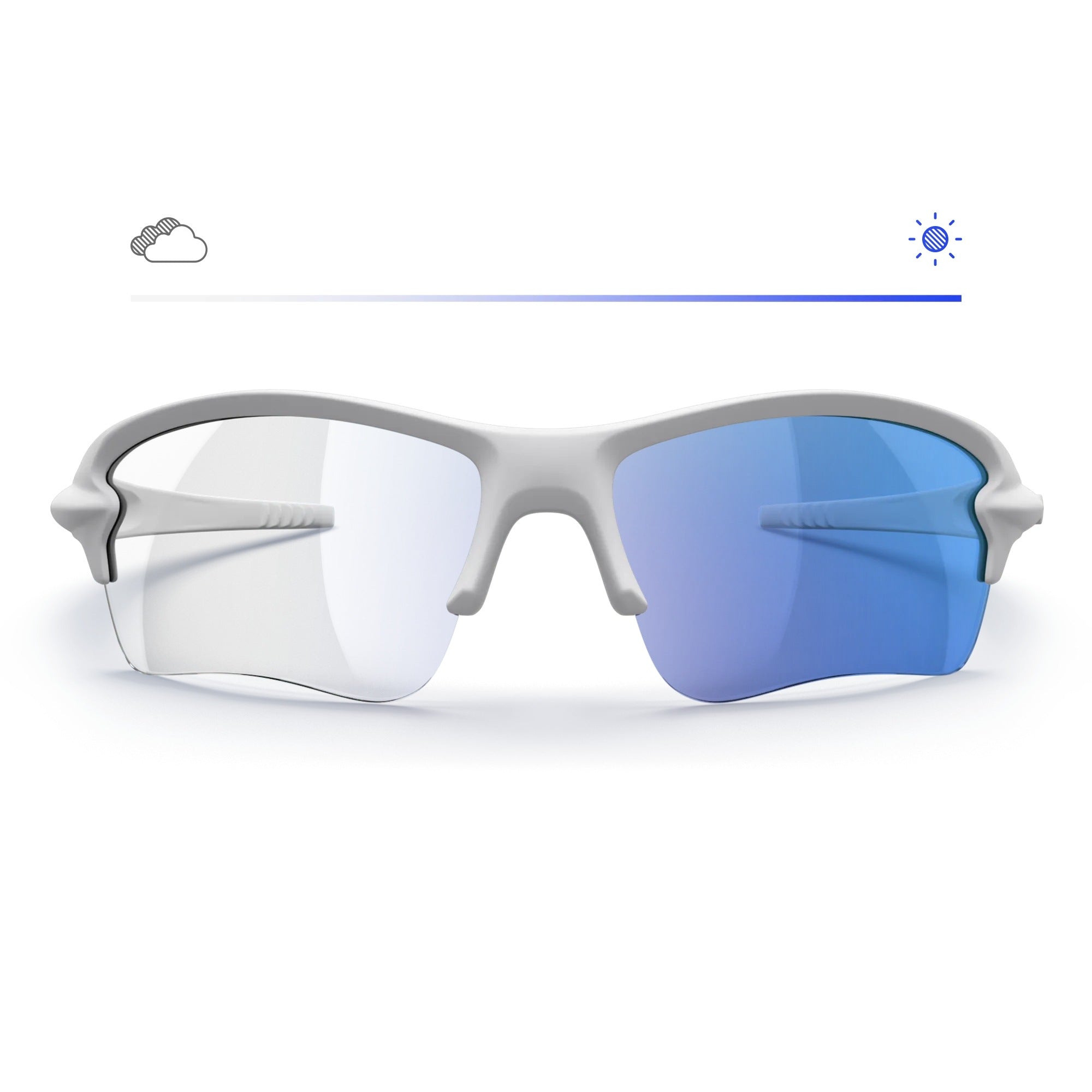 Gafas de sol blancas con lentes intercambiables Transitions® Colors
