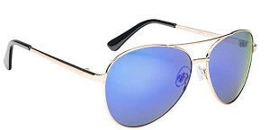 Strike King SK Plus Flyer Sunglasses (Gold, Blue Mirror) Bobber Bargain