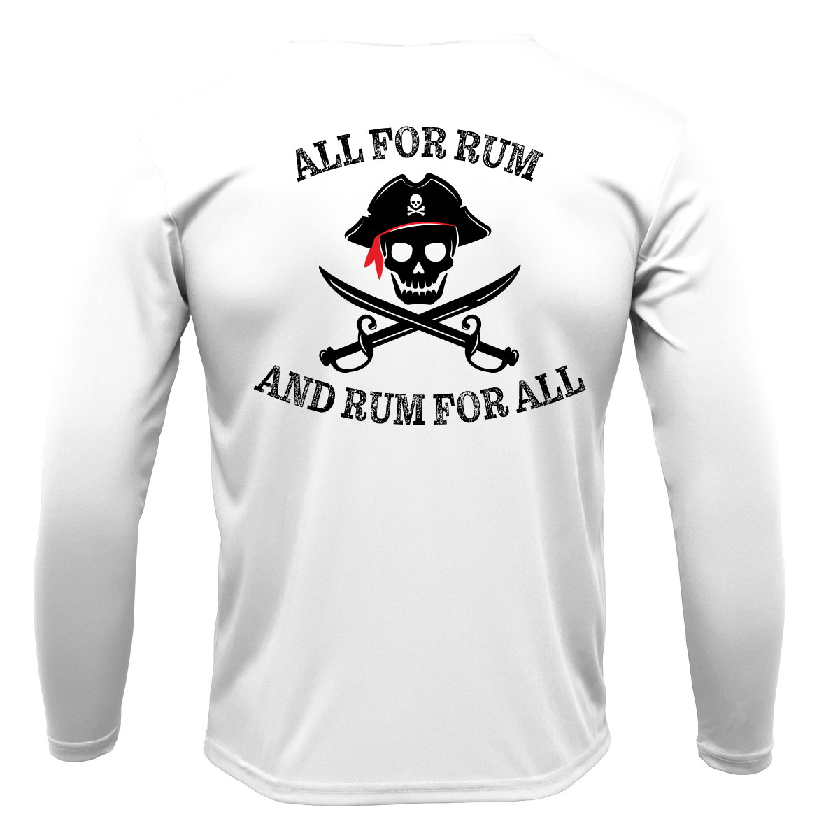 Georgia Freshwater Born "All For Rum and Rum For All" Men's Long Sleeve UPF 50+ Dry-Fit Shirt