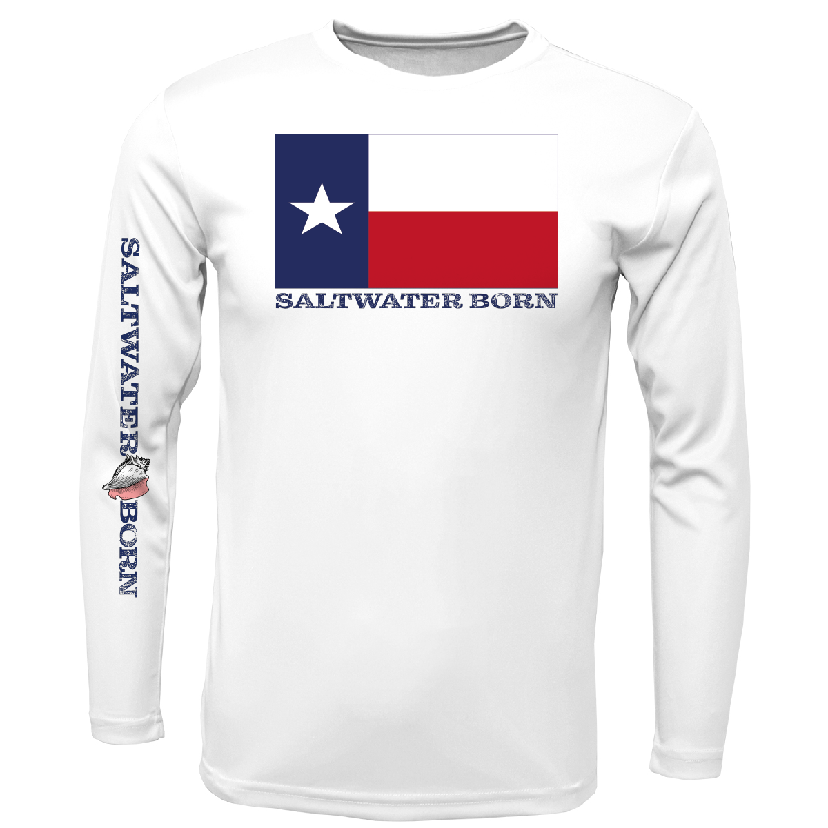 Corpus Christi, TX Flag Long Sleeve UPF 50+ Dry-Fit Shirt
