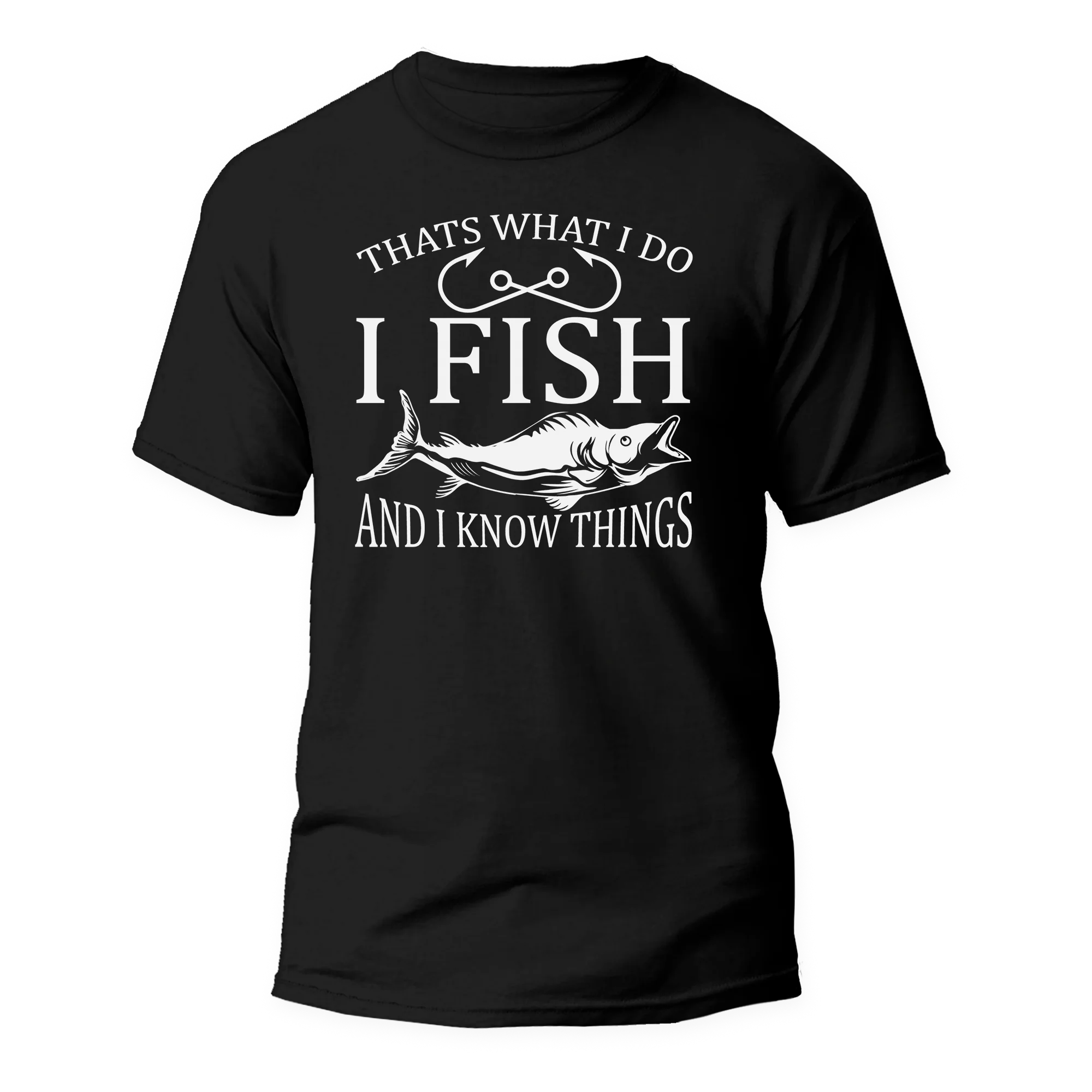 T-shirt « Je pêche et je sais des choses » pour homme
