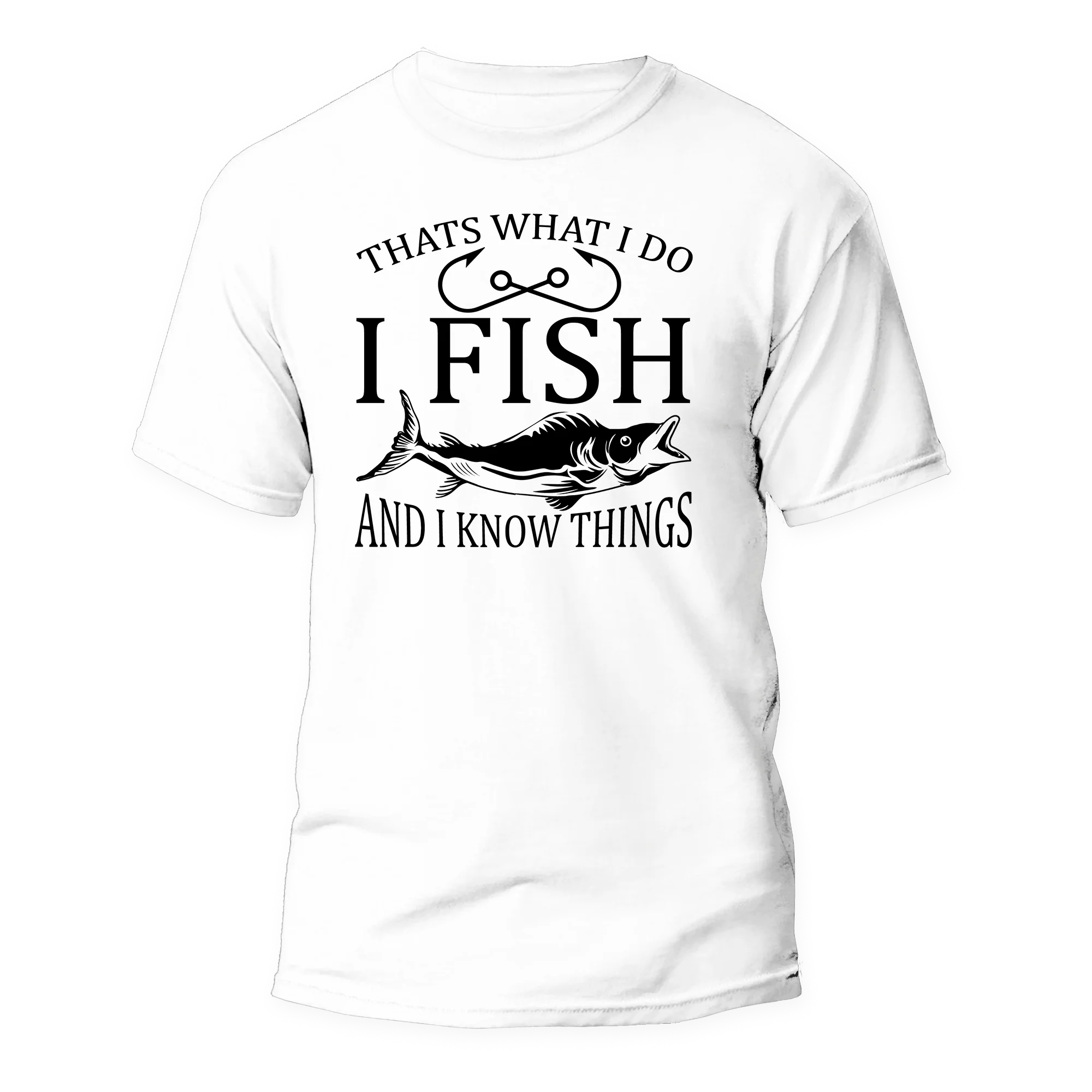 T-shirt « Je pêche et je sais des choses » pour homme