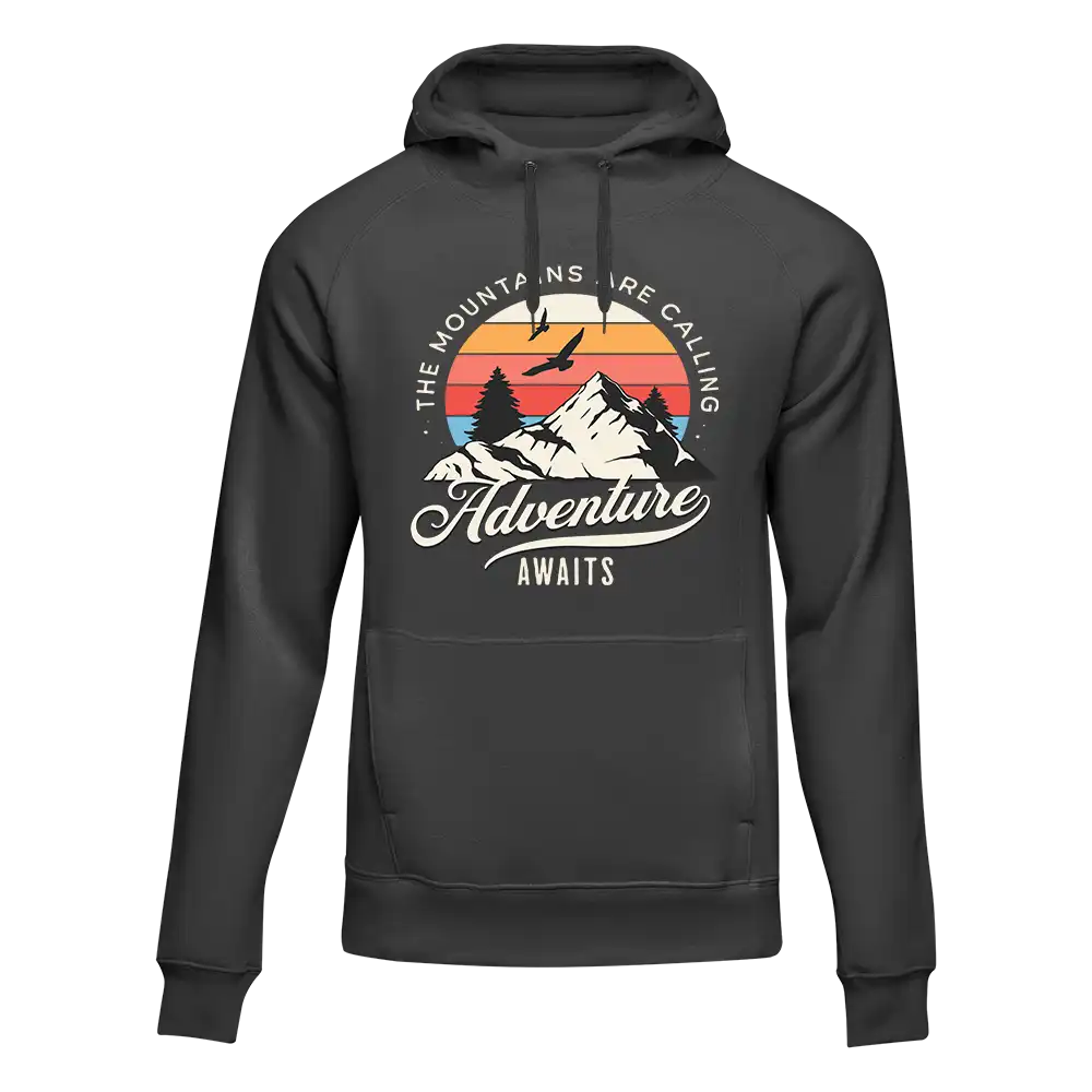 Sweat à capuche unisexe « The Mountains Are Calling »