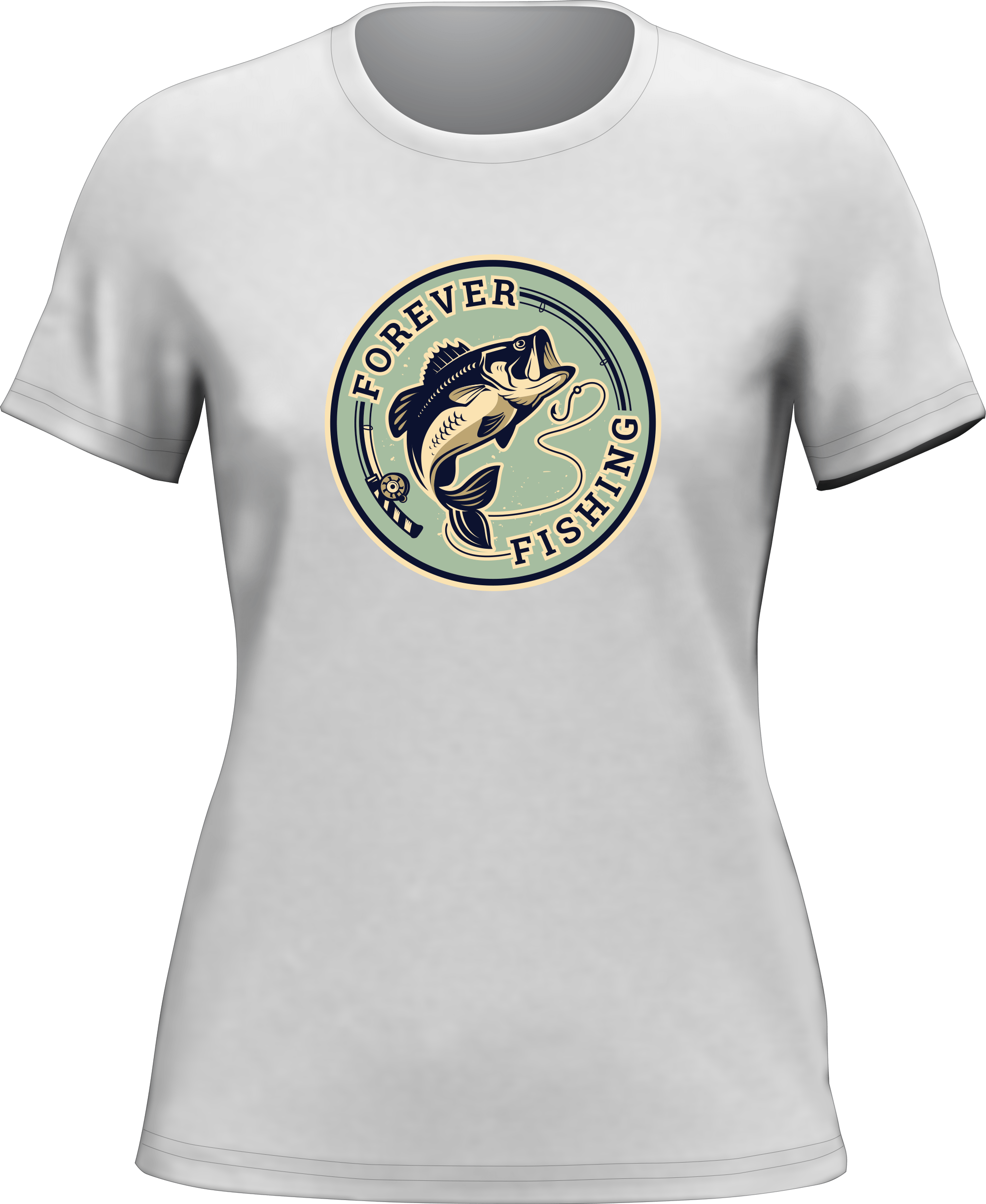 T-shirt Forever Fishing pour femme