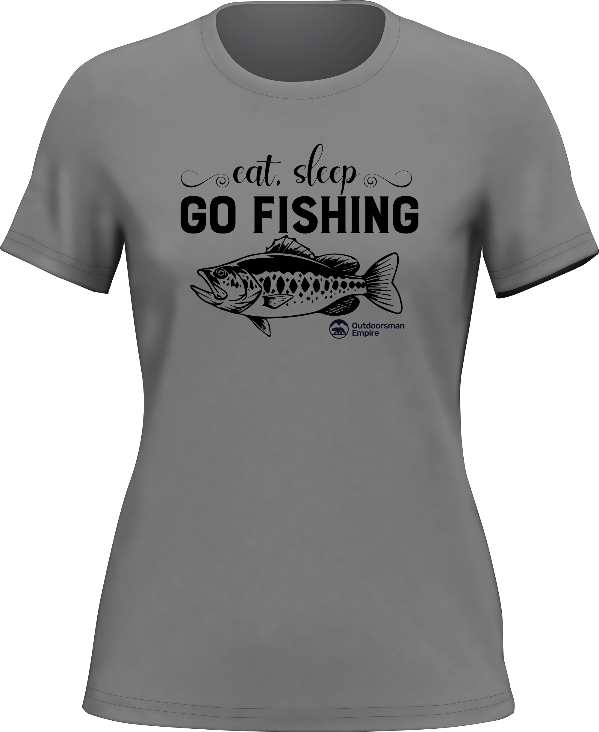 T-shirt « Eat Sleep Go Fishing » pour femme