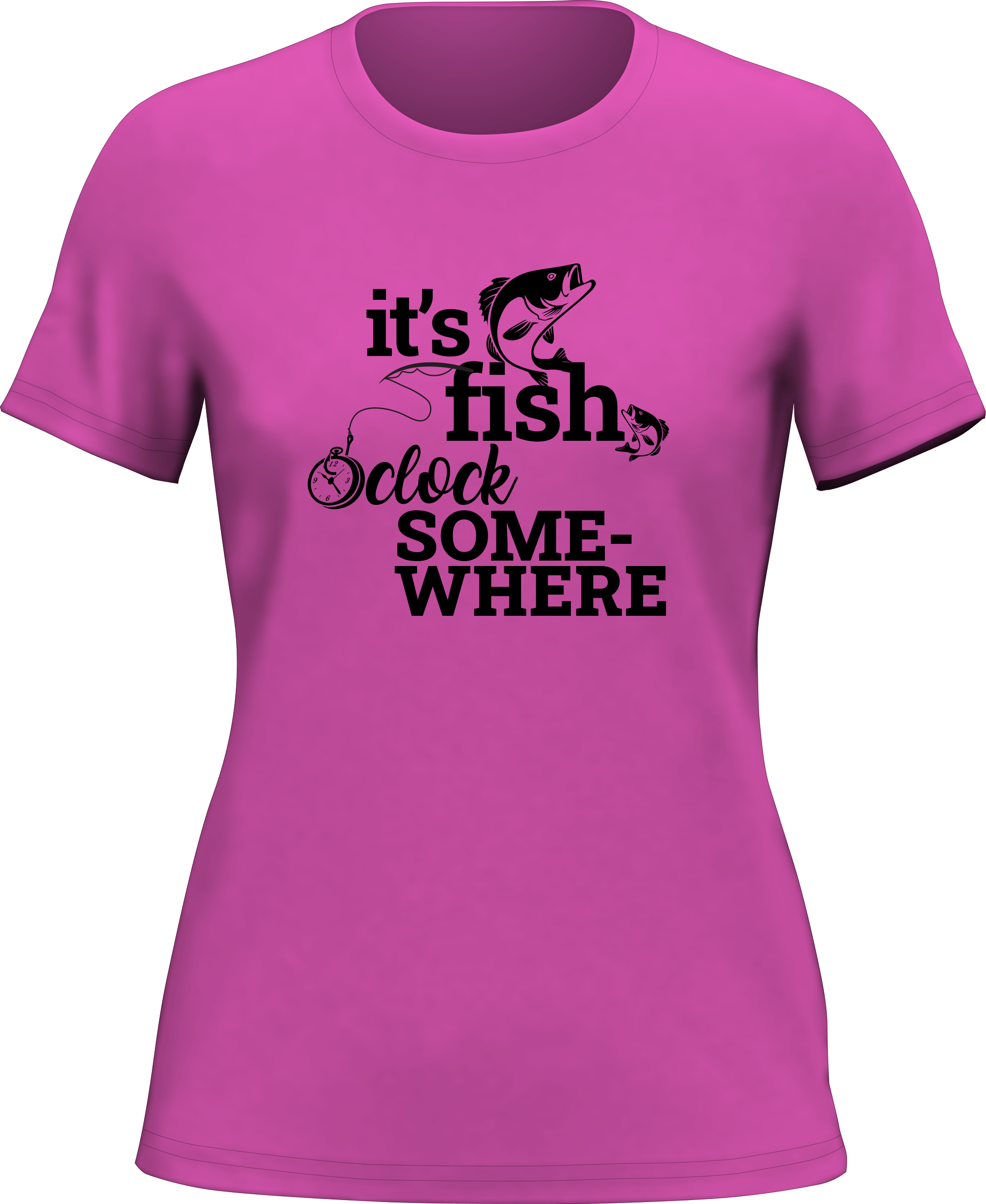 Its Fishing O'clock T-Shirt for Women