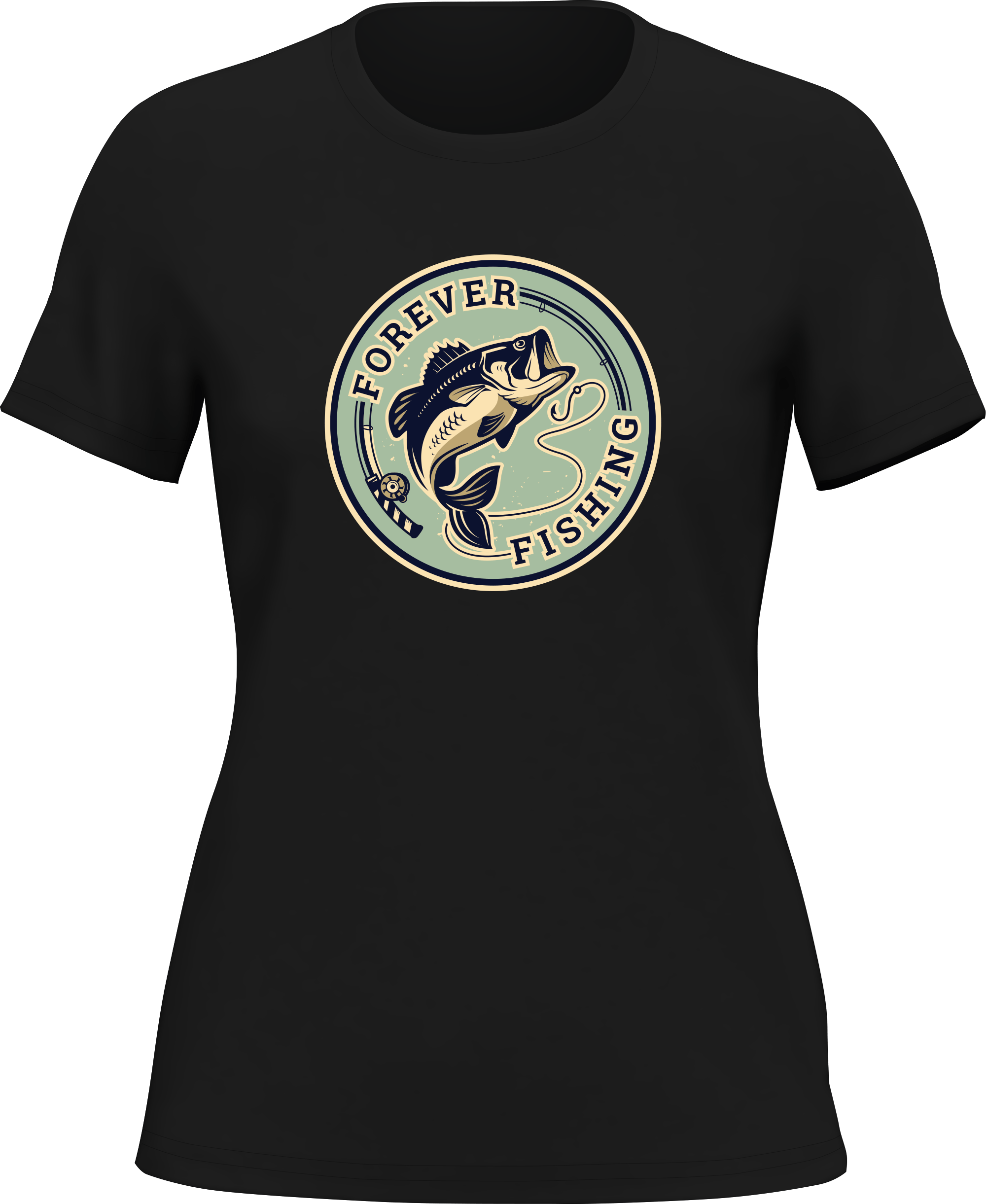T-shirt Forever Fishing pour femme