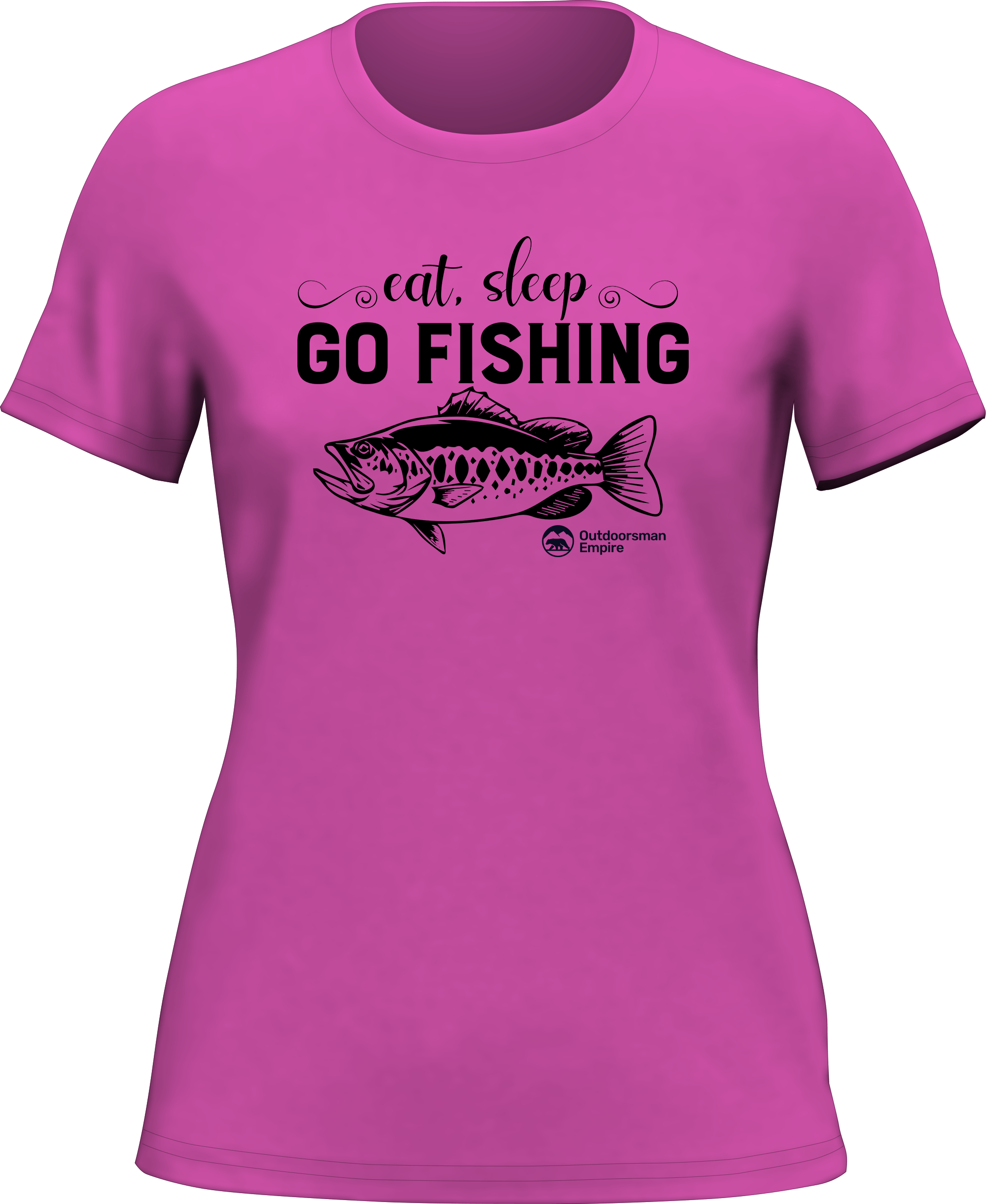 T-shirt « Eat Sleep Go Fishing » pour femme