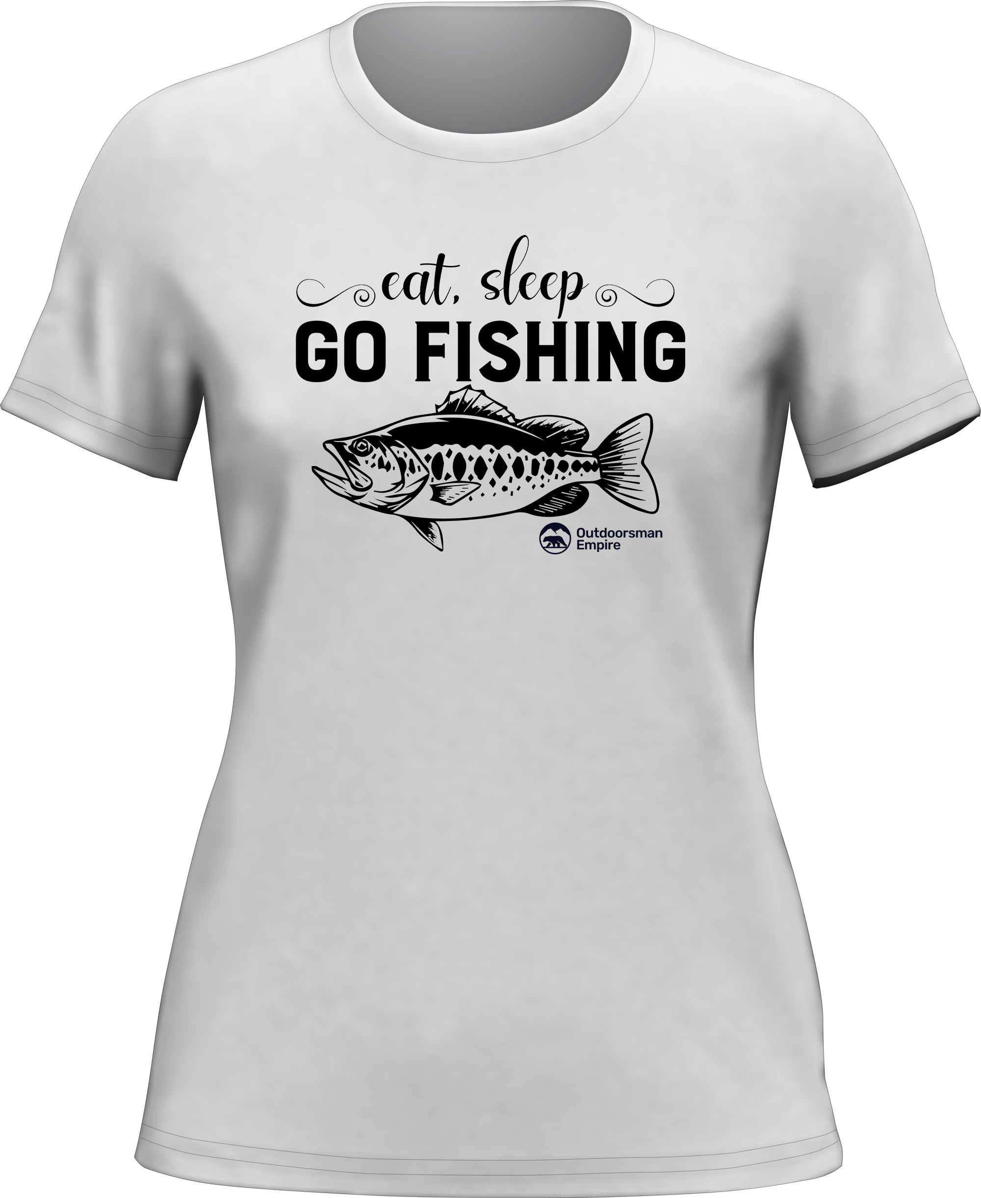 T-shirt « Eat Sleep Go Fishing » pour femme