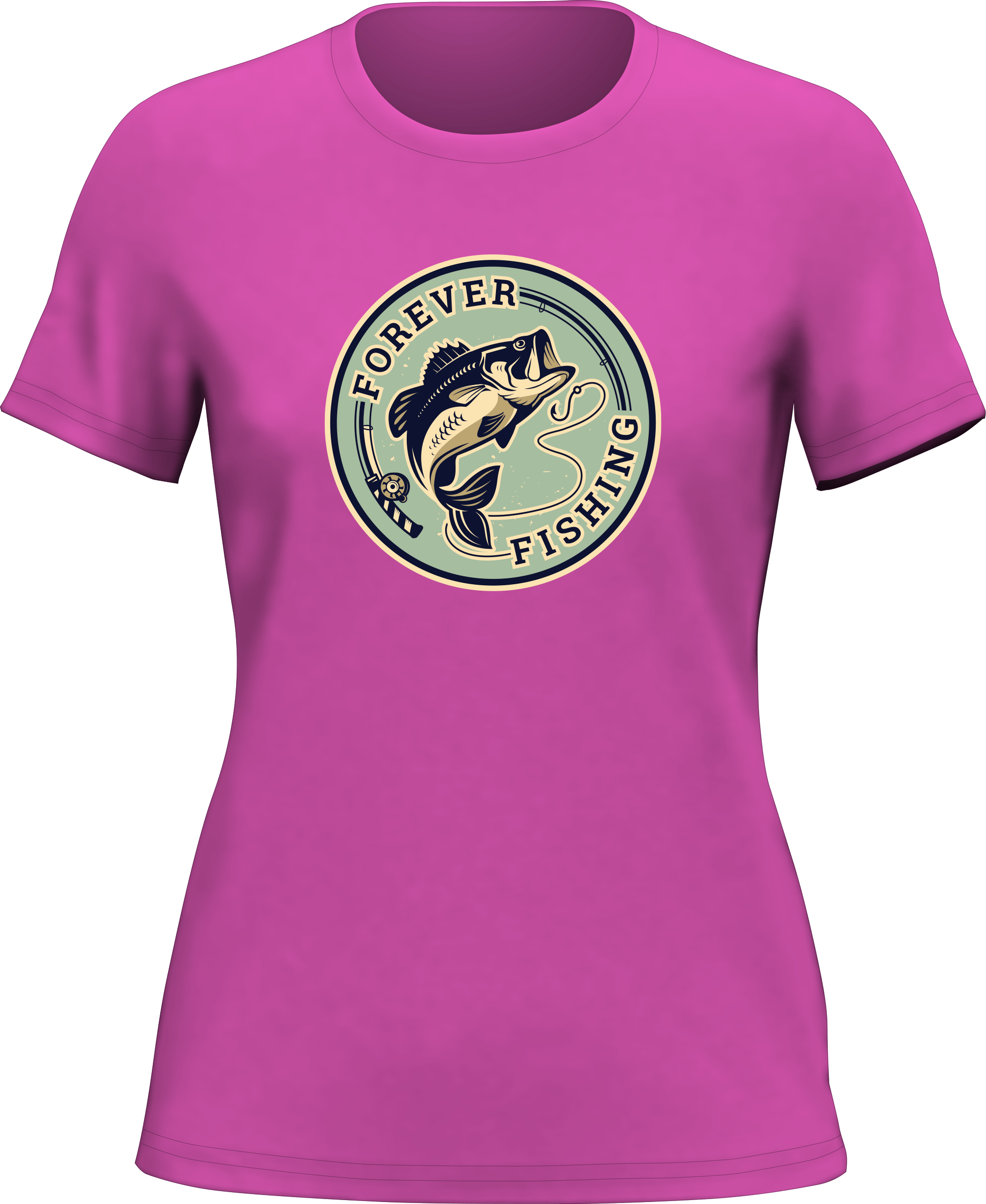 T-shirt Forever Fishing pour femme