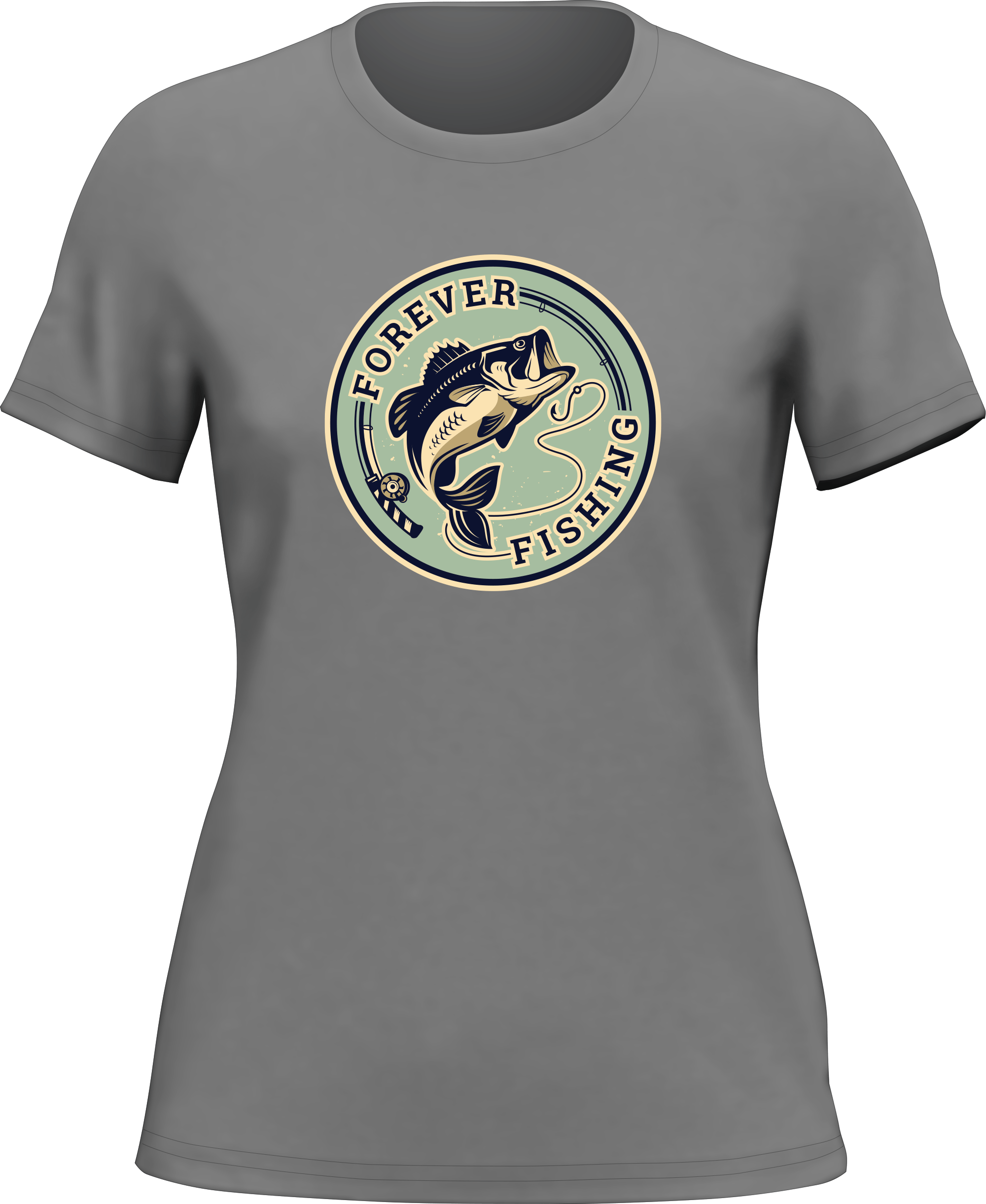 T-shirt Forever Fishing pour femme