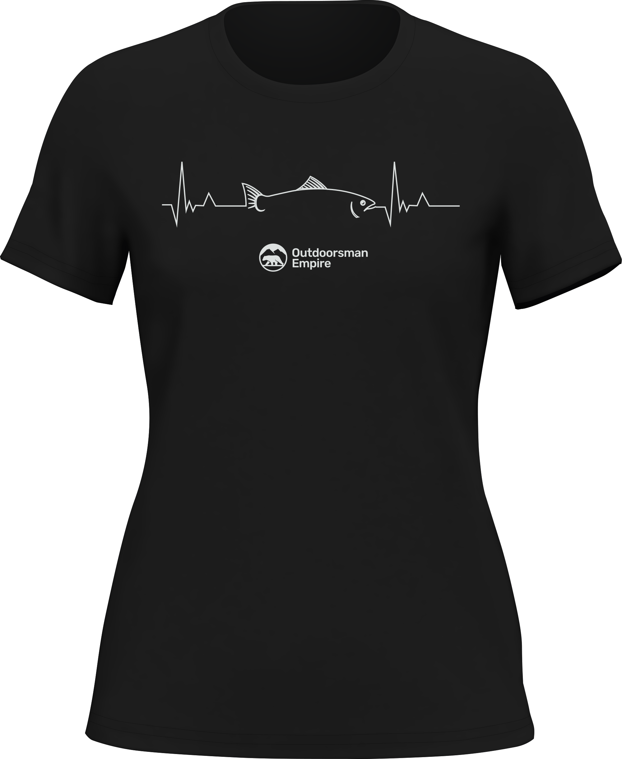 T-shirt cardiogramme de pêche pour femme