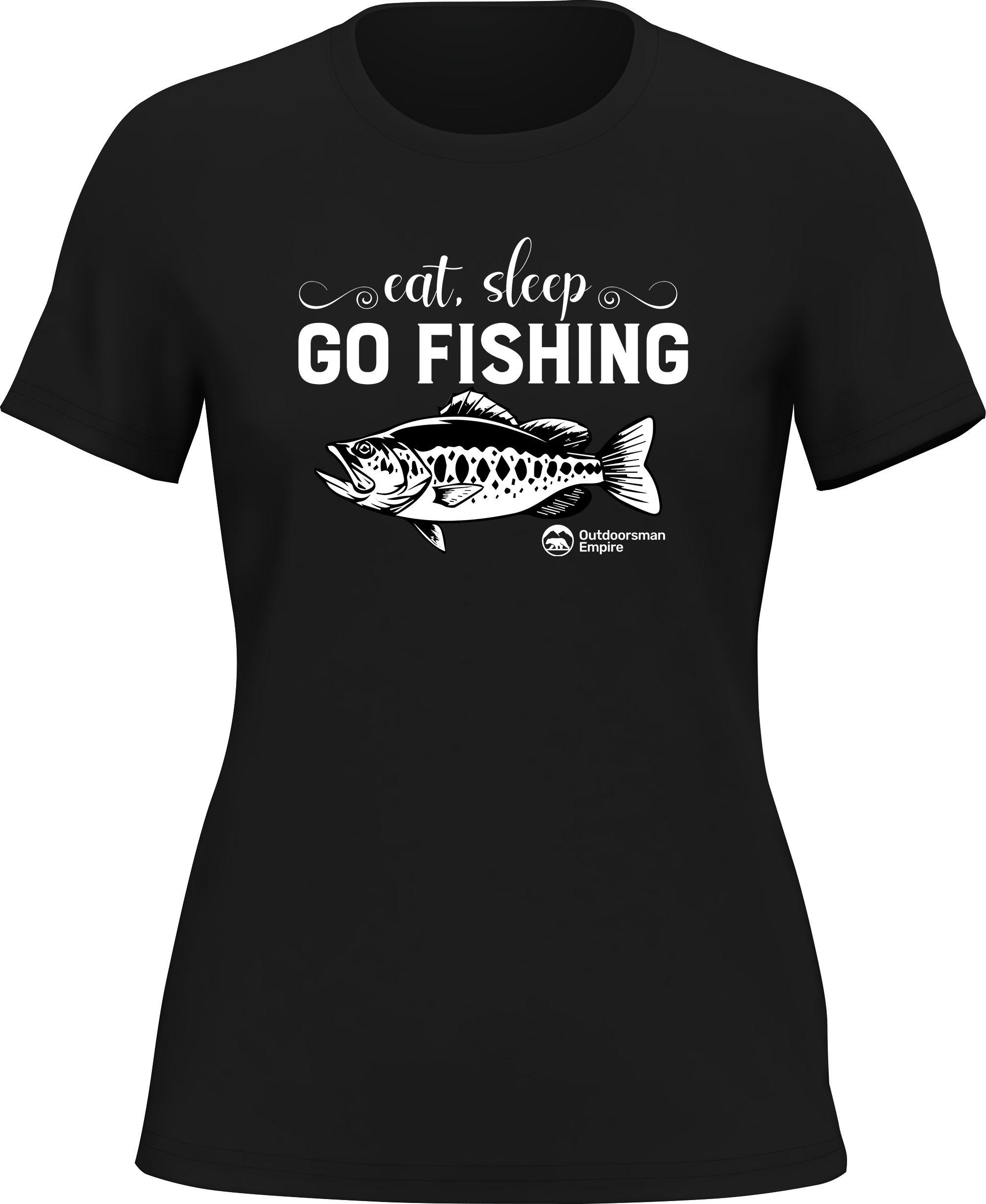T-shirt « Eat Sleep Go Fishing » pour femme