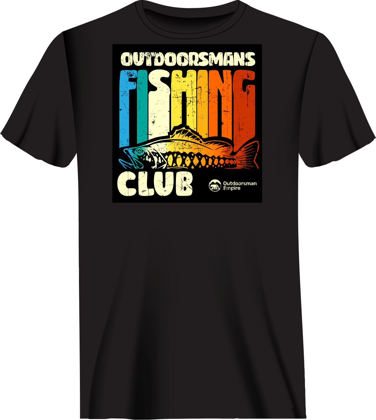 T-shirt pour homme du club de pêche Outdoorsman