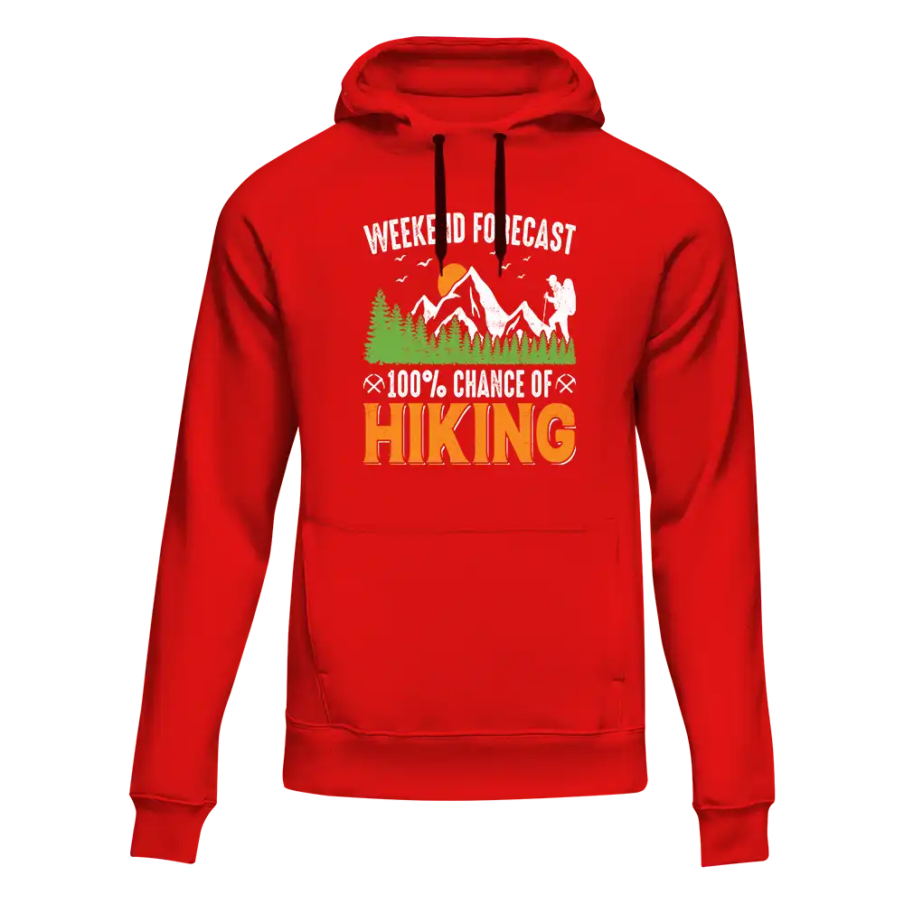 Weekend Forecast 100% Hiking Unisex Hoodie
