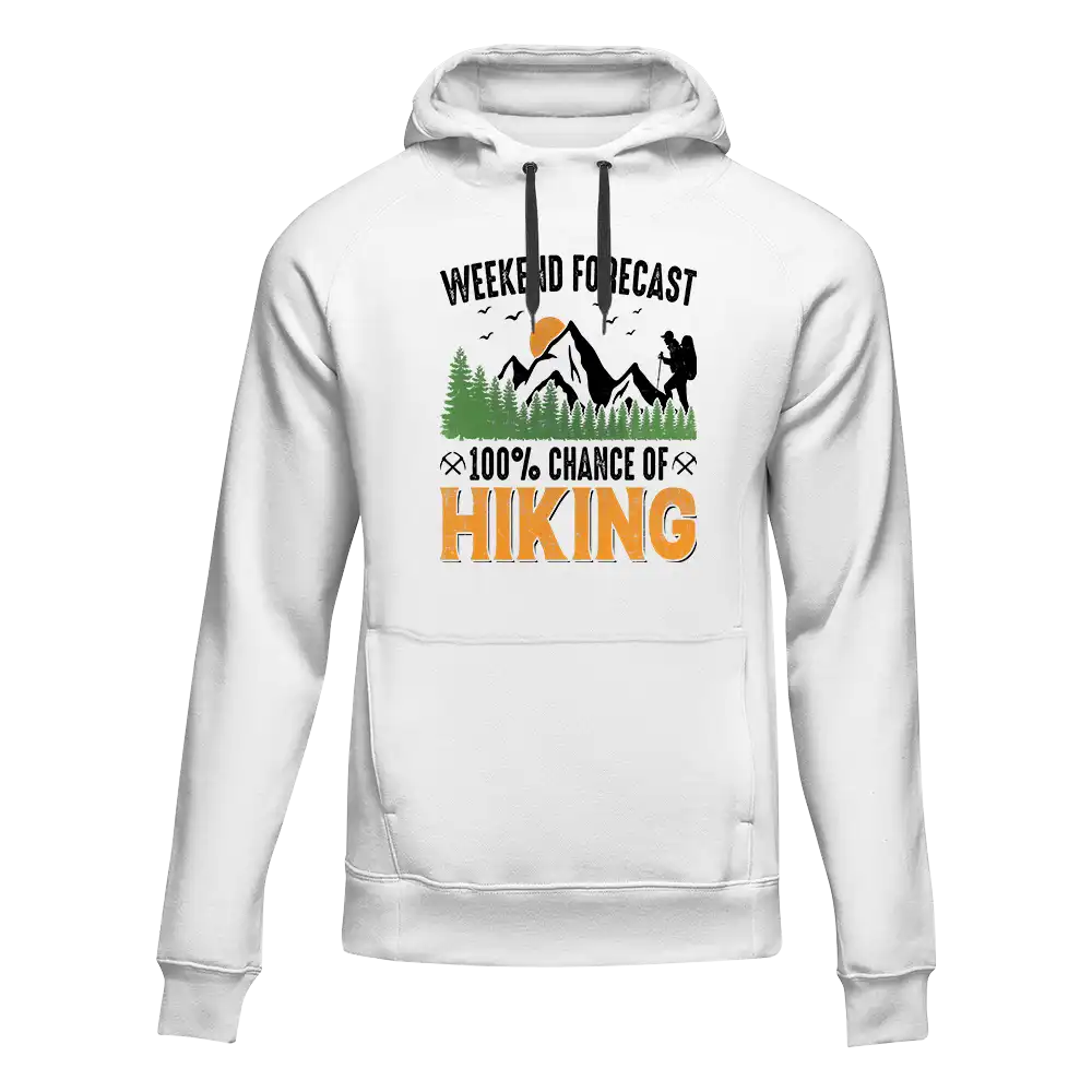 Weekend Forecast 100% Hiking Unisex Hoodie