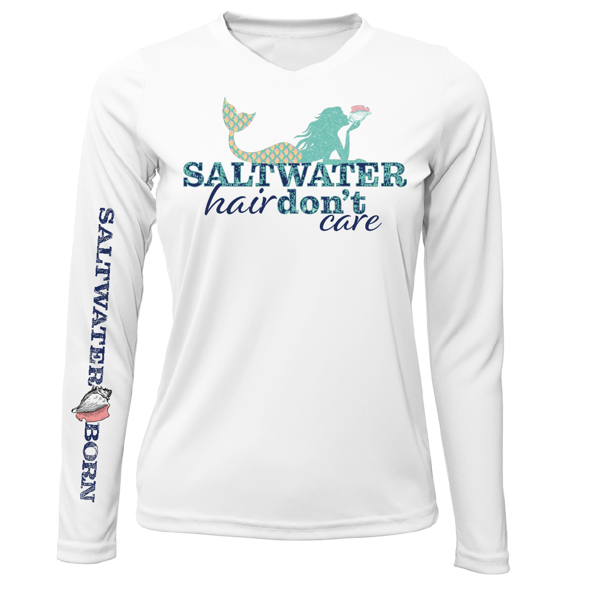 St. Petersburg, FL "Saltwater Hair Don't Care" Long Sleeve UPF 50+ Dry-Fit Shirt