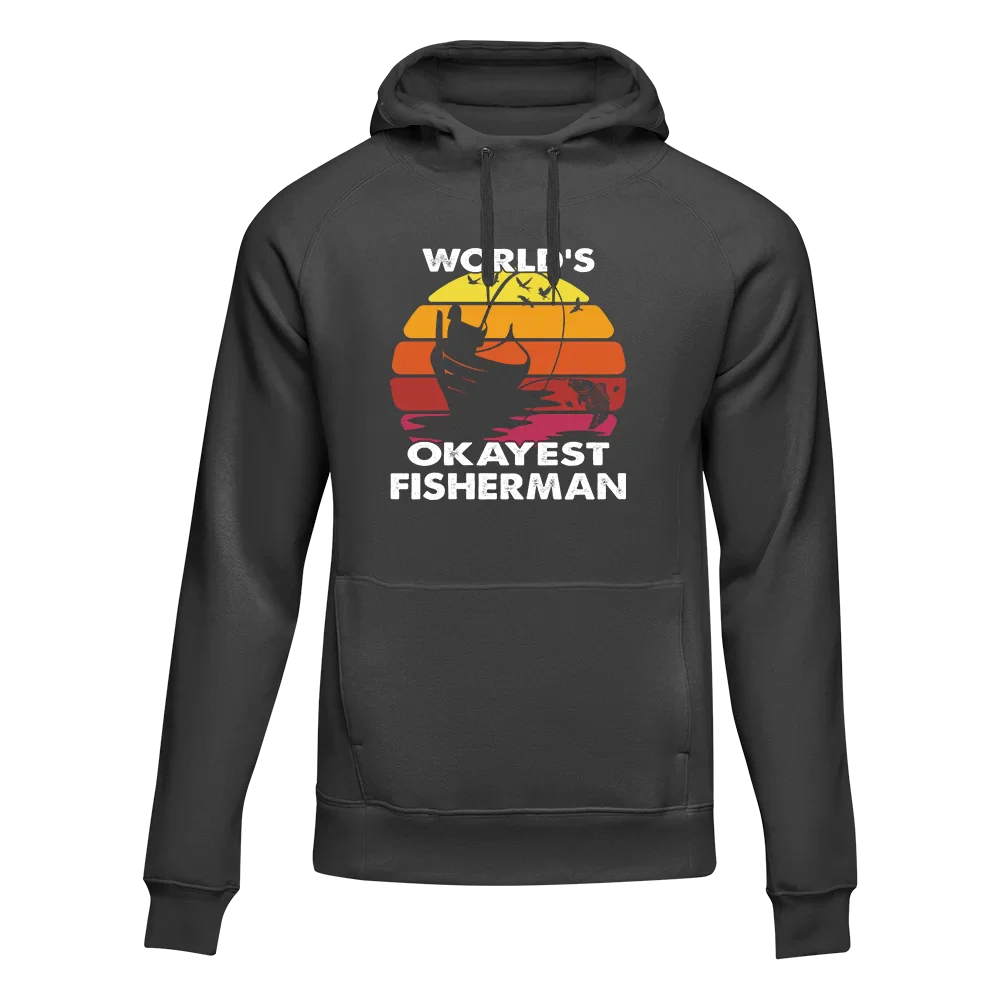 Sudadera unisex con capucha del pescador más aceptable del mundo