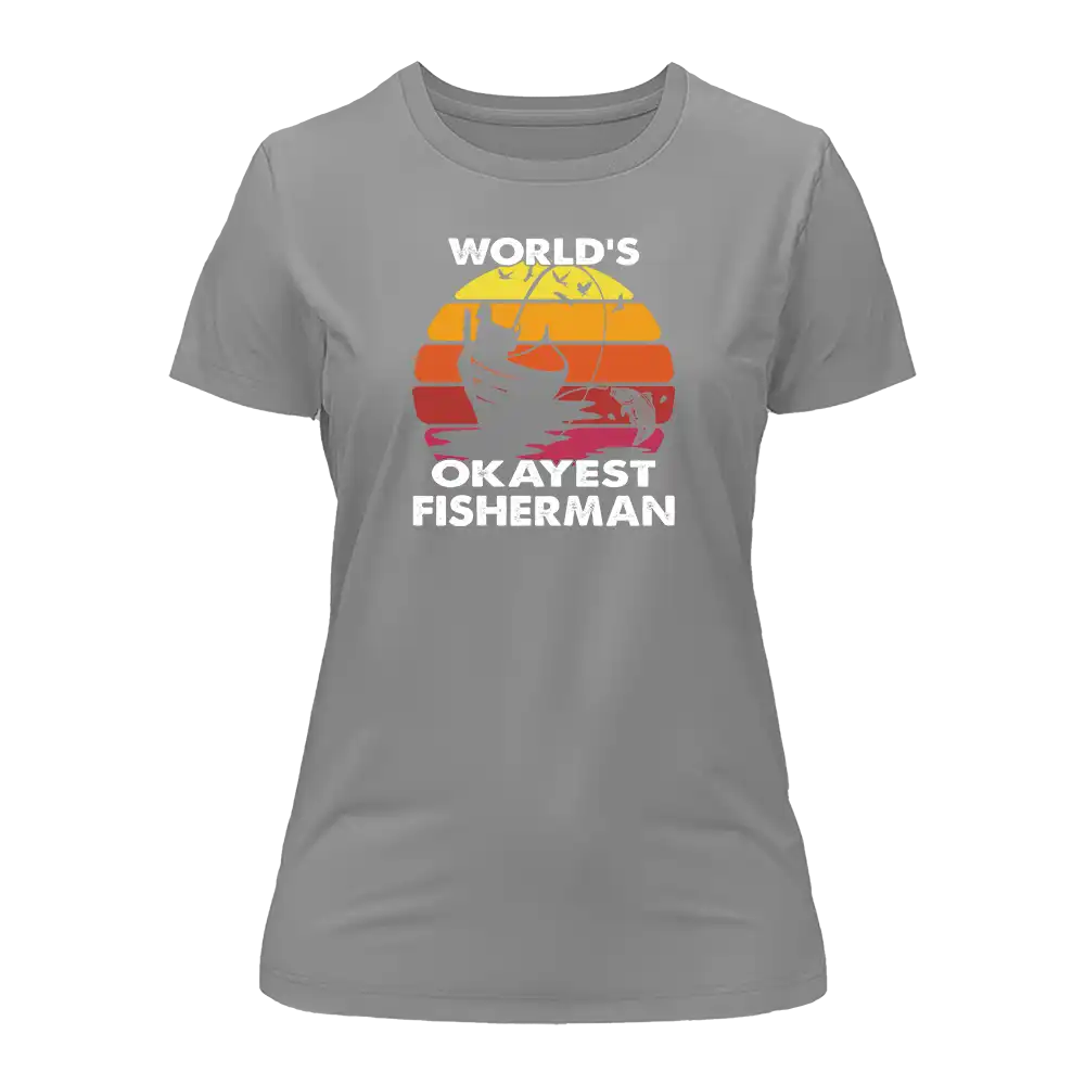 T-shirt « Le pêcheur le plus gentil du monde » pour femme