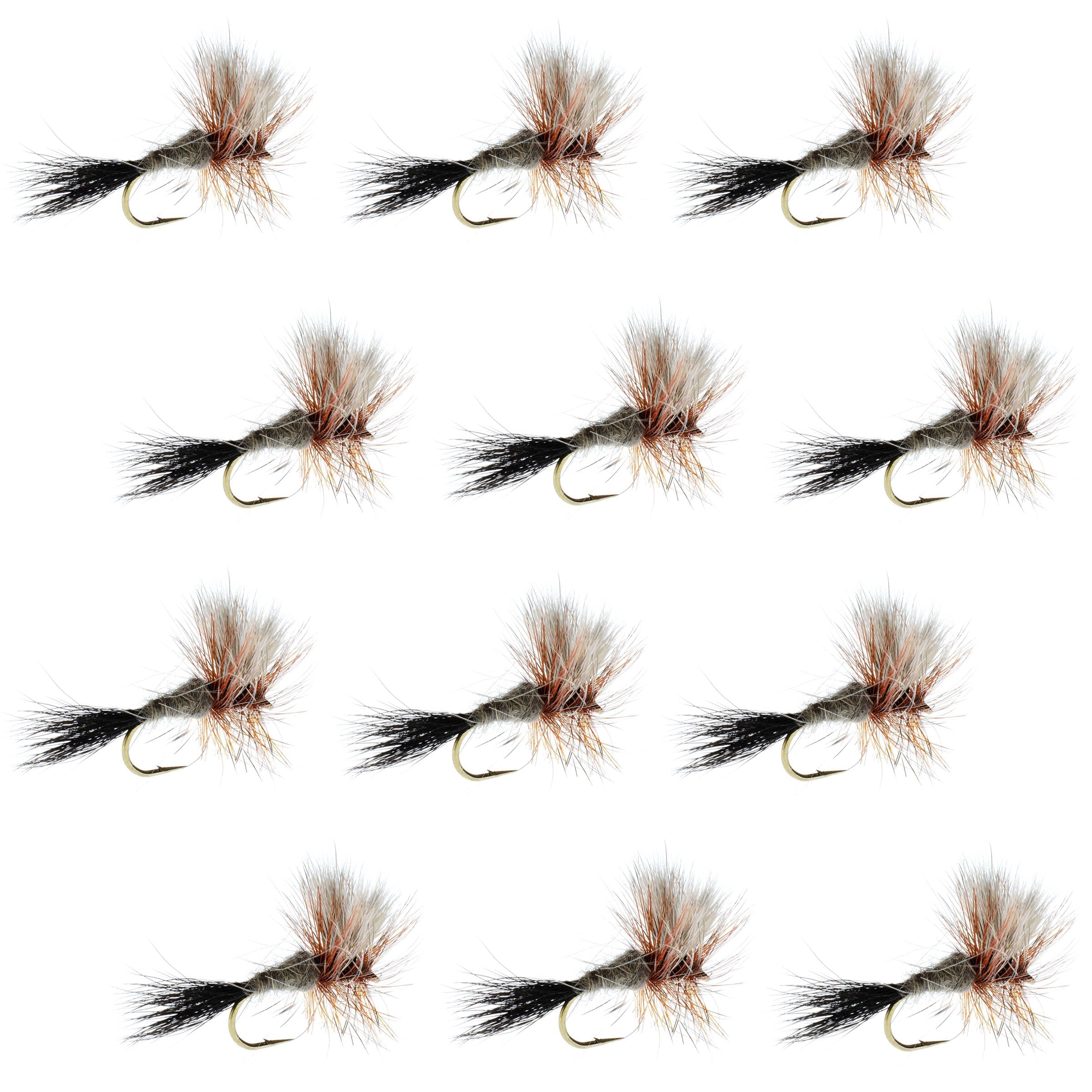 Ausable Wulff Classic Dry Fly 1 Dozen Flies Hook Size 10
