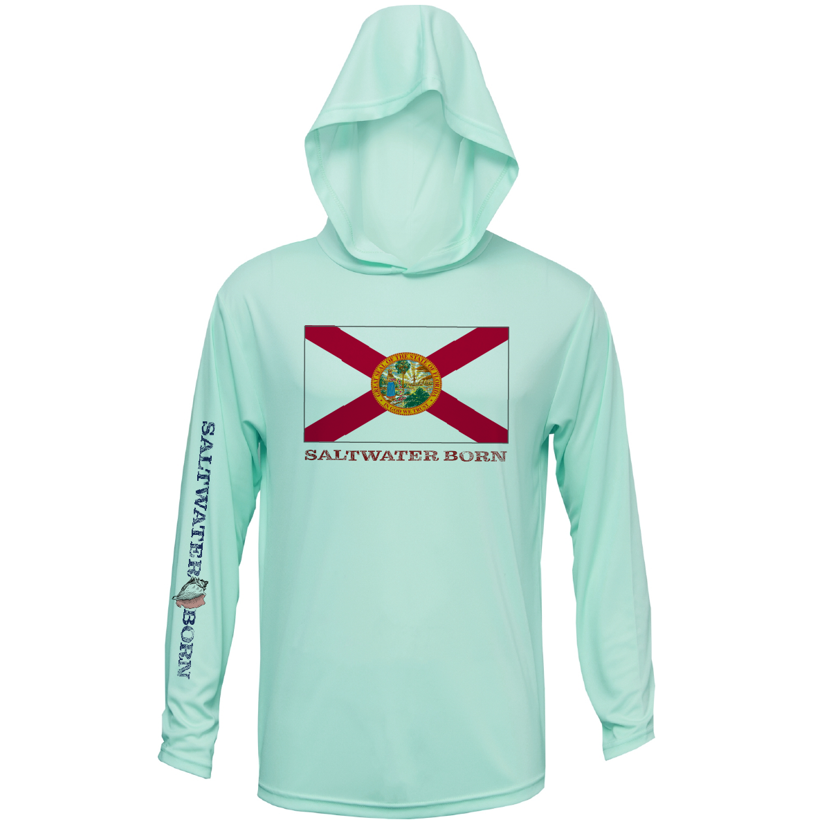 Florida Flag Long Sleeve UPF 50+ Dry-Fit Hoodie