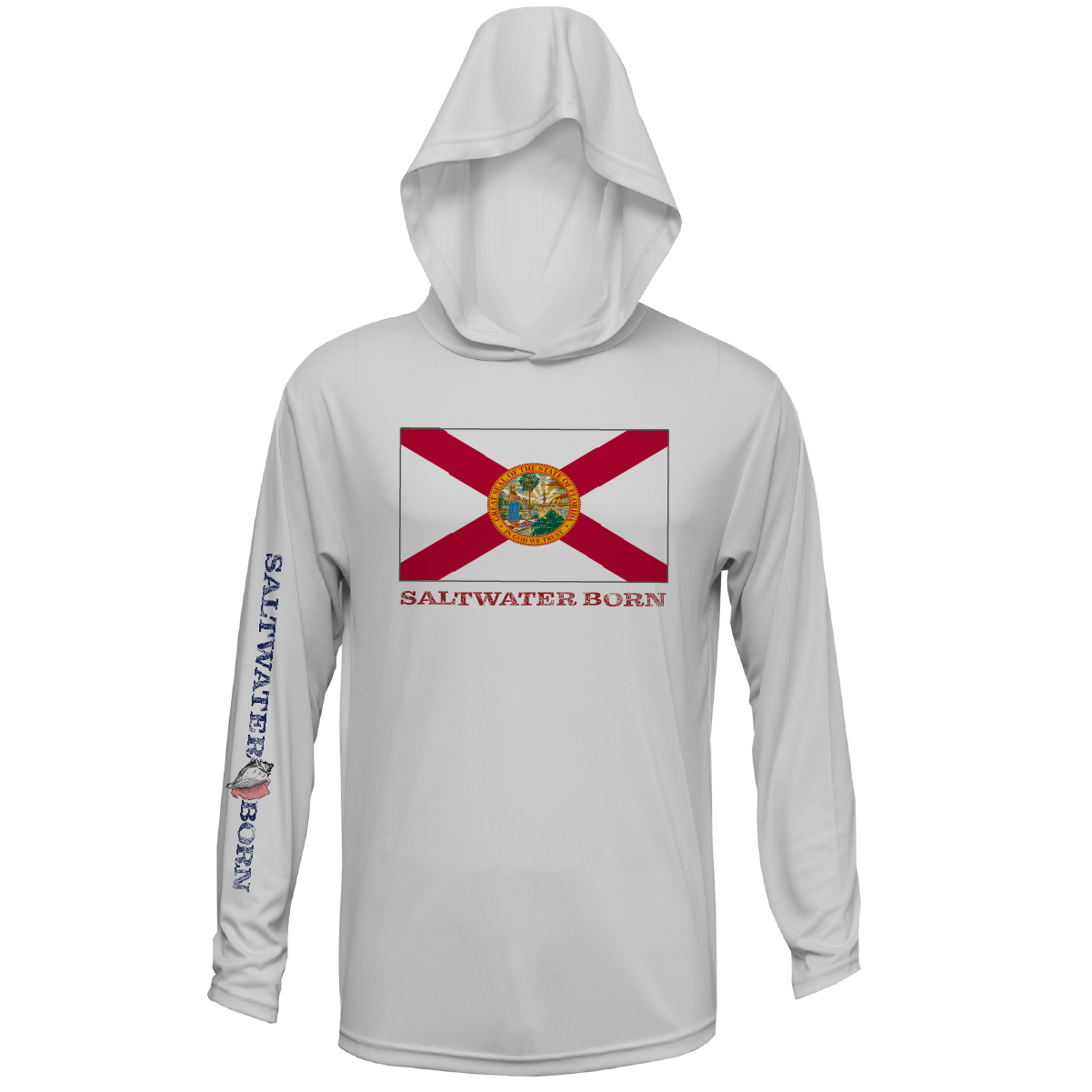 Florida Flag Long Sleeve UPF 50+ Dry-Fit Hoodie