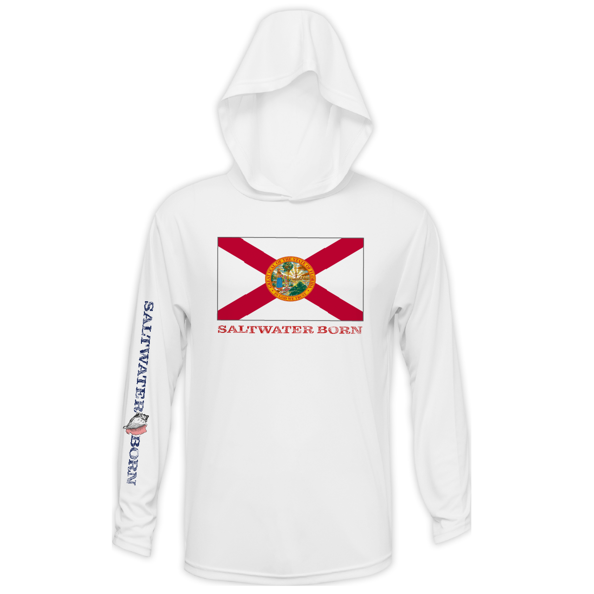 Florida Flag Long Sleeve UPF 50+ Dry-Fit Hoodie