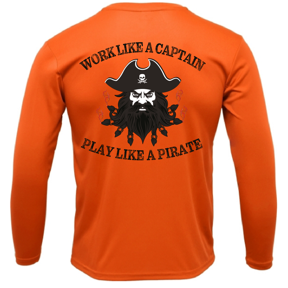 Tampa Bay, FL Blackbeard Men's Long Sleeve UPF 50+ Dry-Fit Shirt