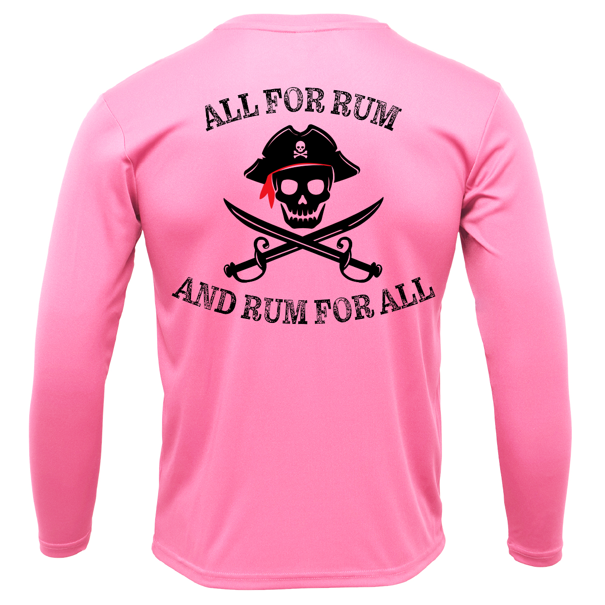 Tampa Bay, FL "All For Rum and Rum For All" Men's Long Sleeve UPF 50+ Dry-Fit Shirt