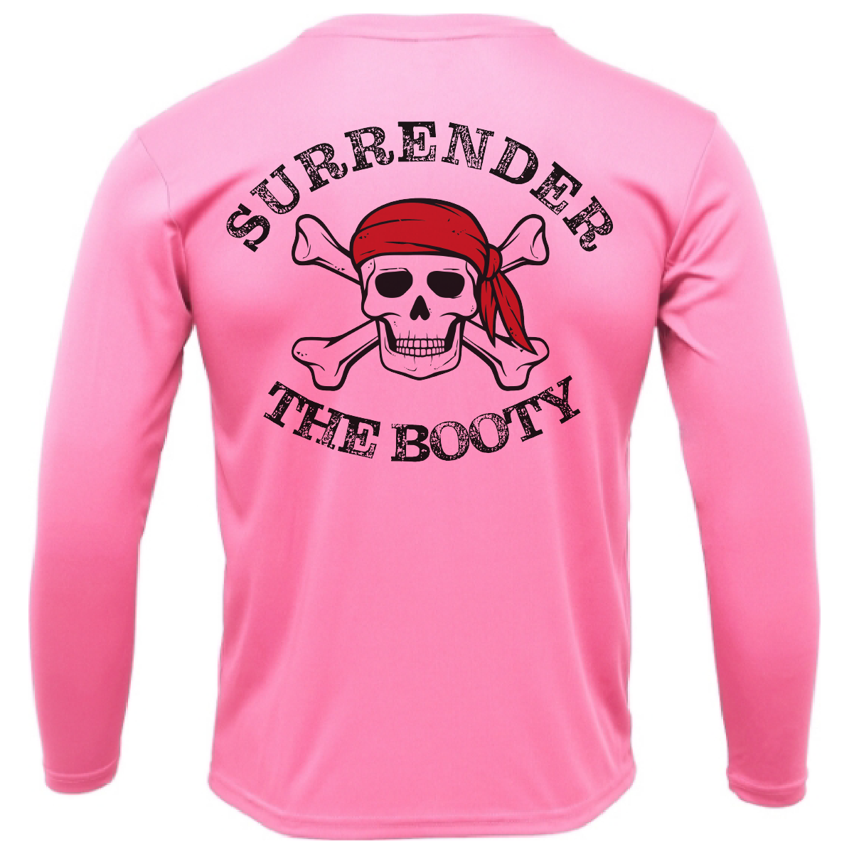 Siesta Key, FL "Surrender The Booty" Men's Long Sleeve UPF 50+ Dry-Fit Shirt