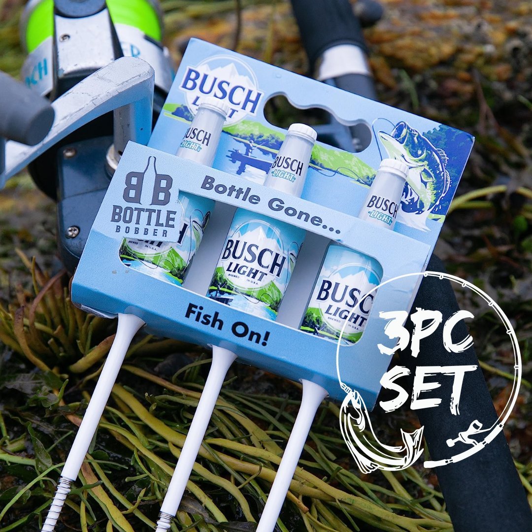 Busch Light Fishing Bobbers Limited Edition (3 Pack) – Funny Beer Bottle Lures – Premium Fishing Gift for Men