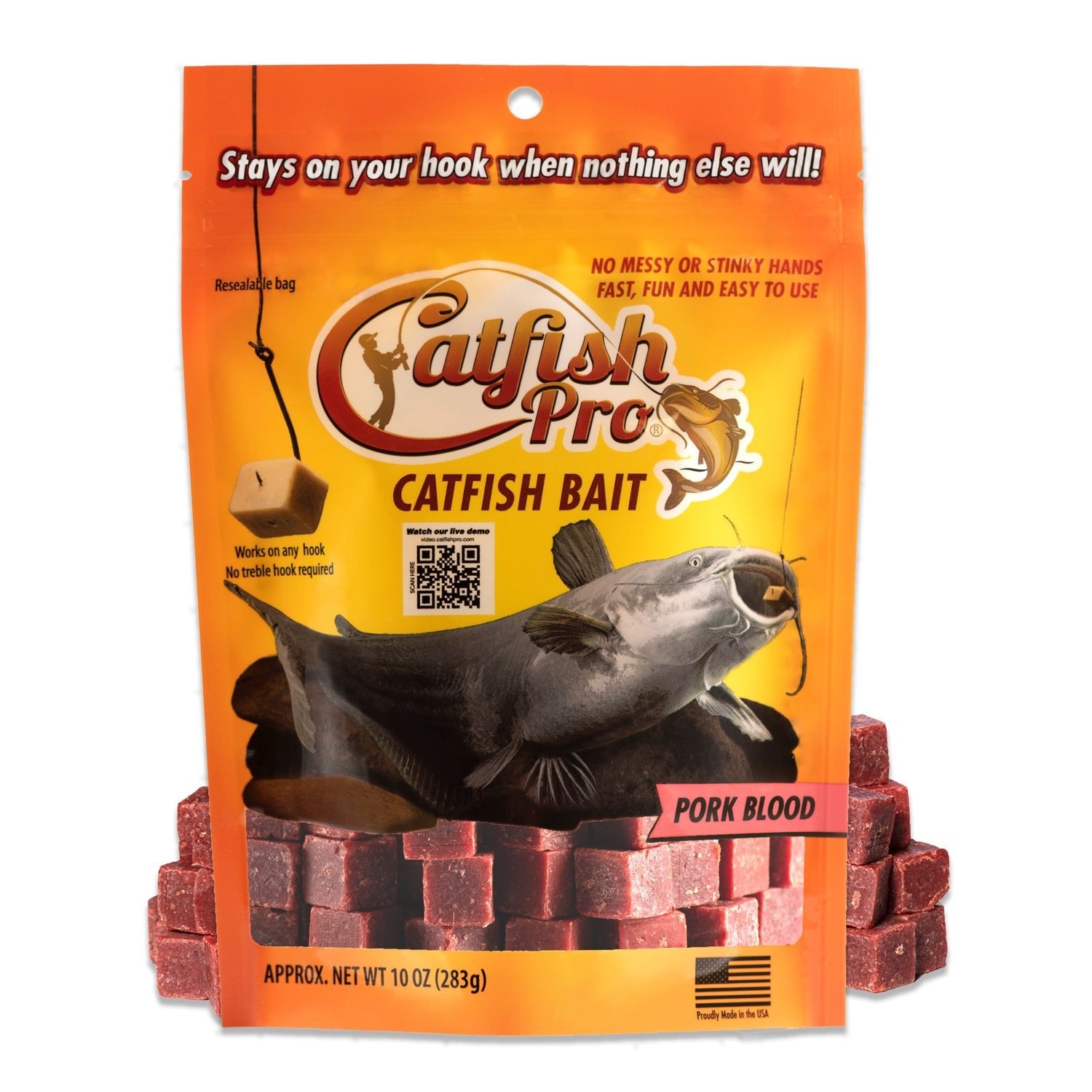 Cebo para bagre con sangre de cerdo Catfish Pro