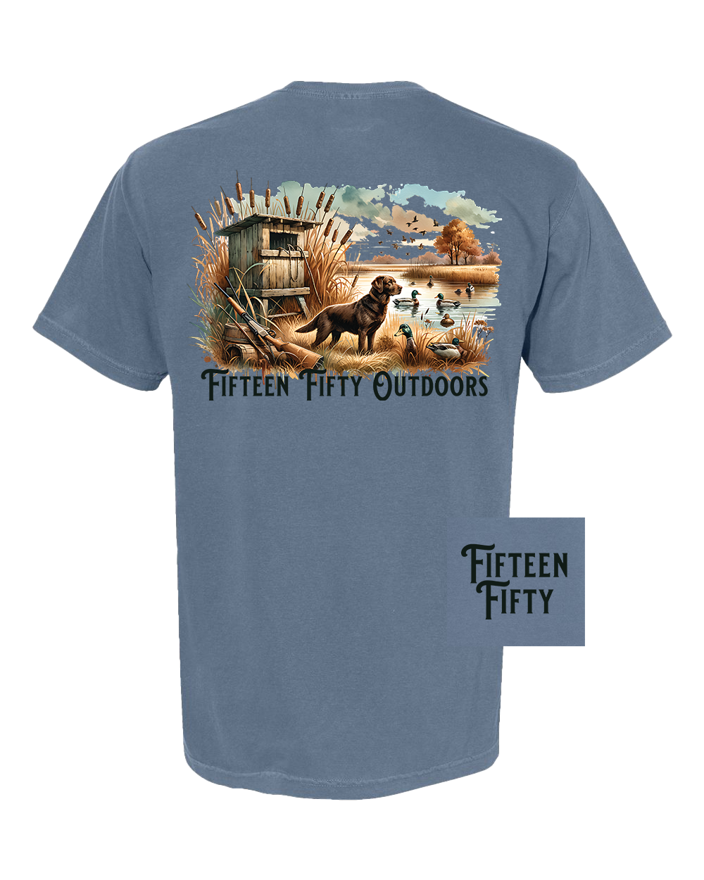 Chocolate Lab Duck Pocket Tee