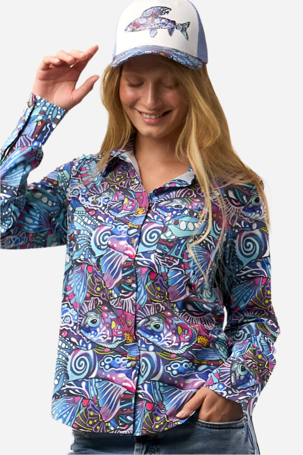 Enchanted Grayling Trucker Hat