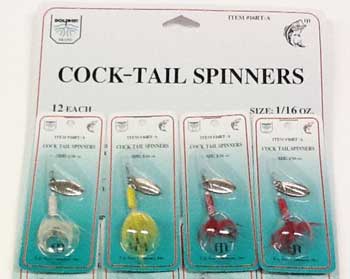 F.J. Neil Products - FJ Neil Cocktail/Marble/Squirrel Tail Spinners (Assorted) - Bobber Bargain