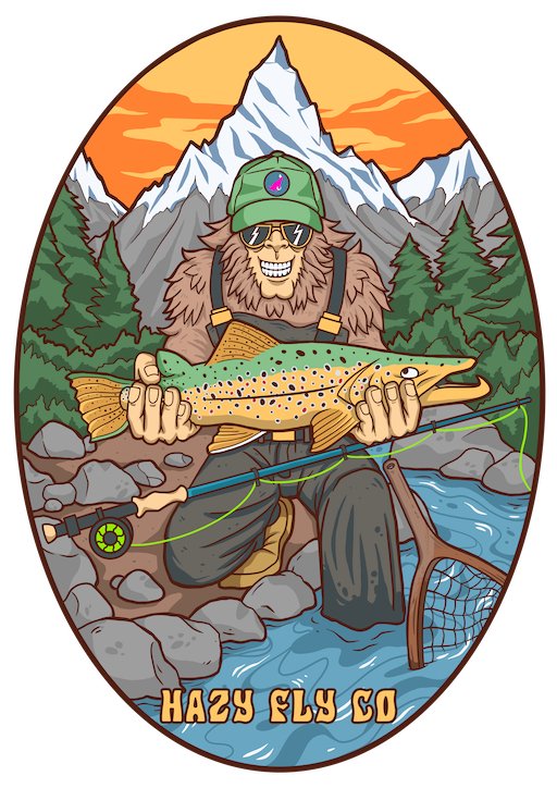 Autocollant ovale Haze