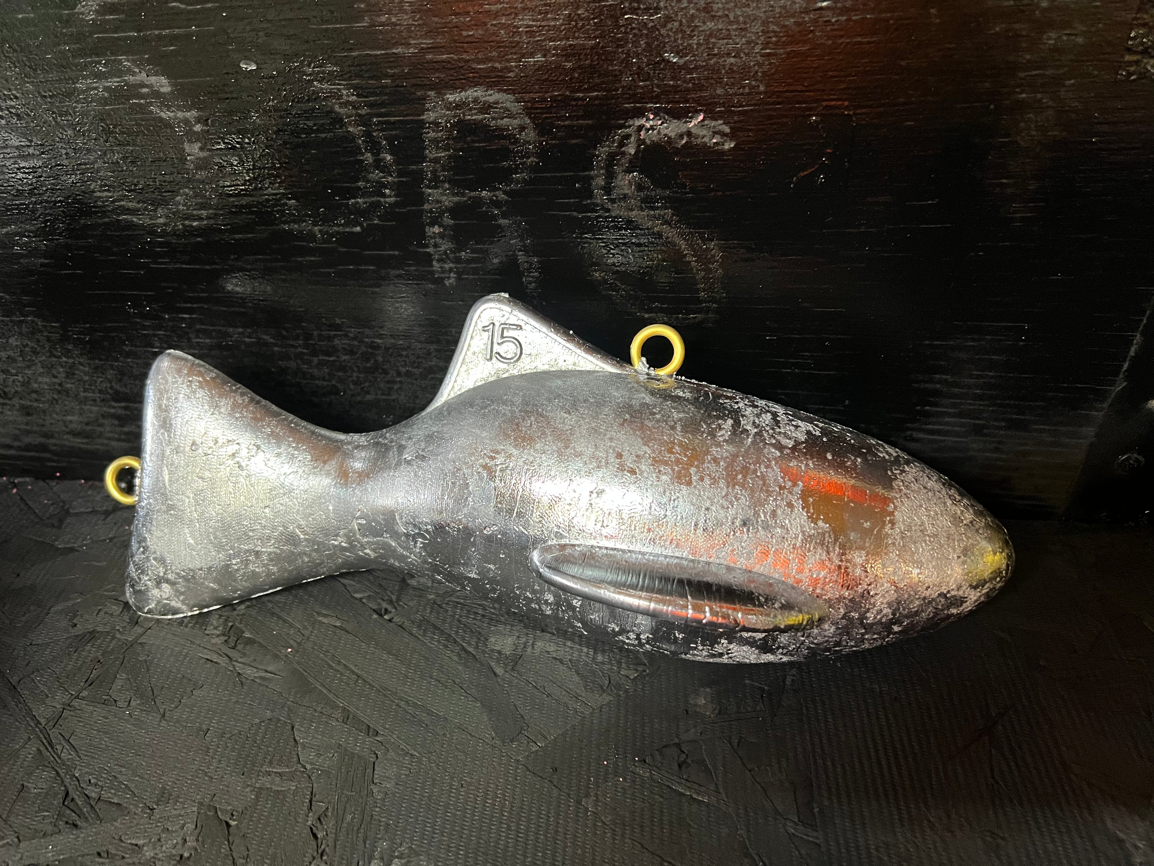 Bola de plomo para profundizador de pesca de 4,5 a 6,8 kg (10-12-15 lb)