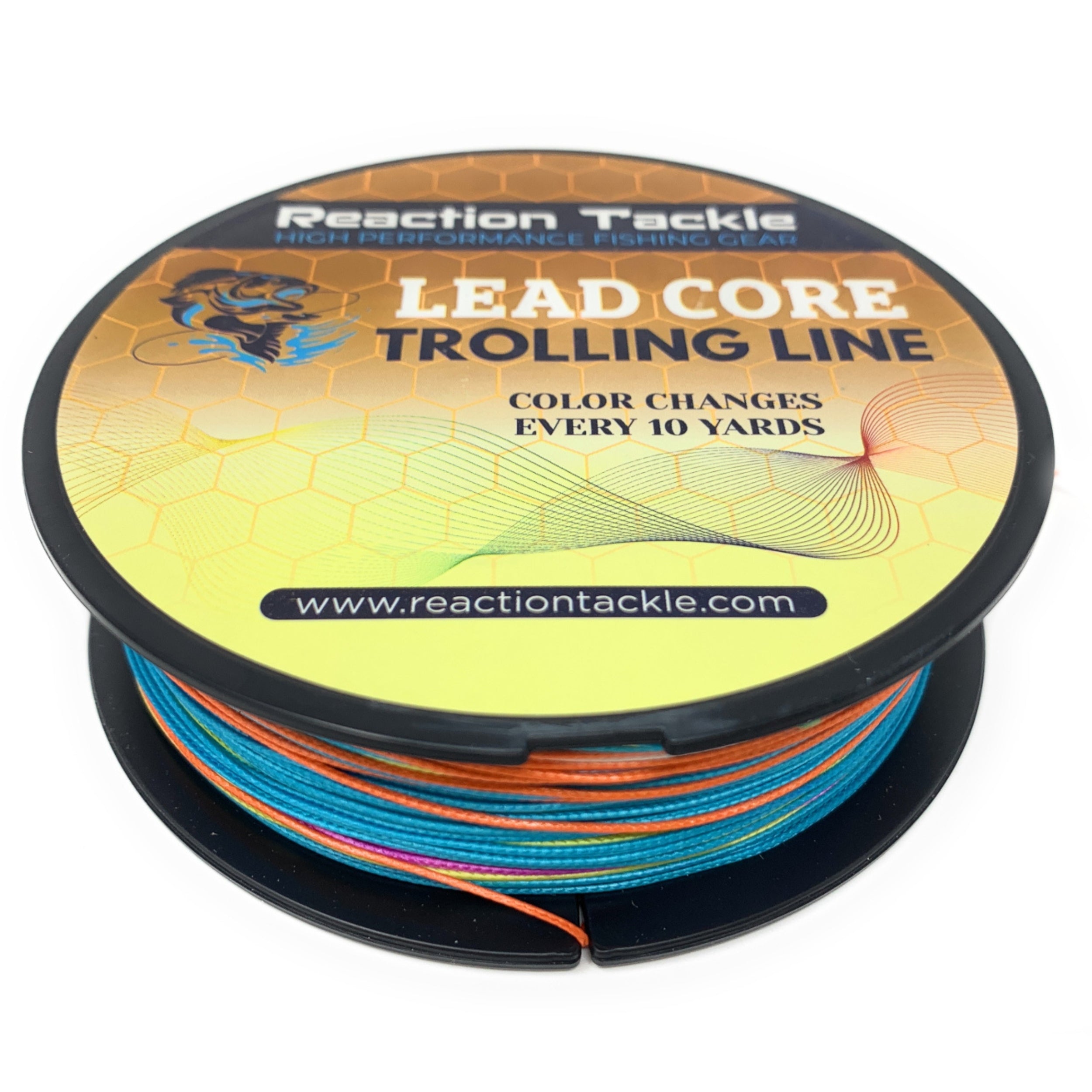 Línea trenzada de arrastre con dosificación de núcleo de plomo Reaction Tackle