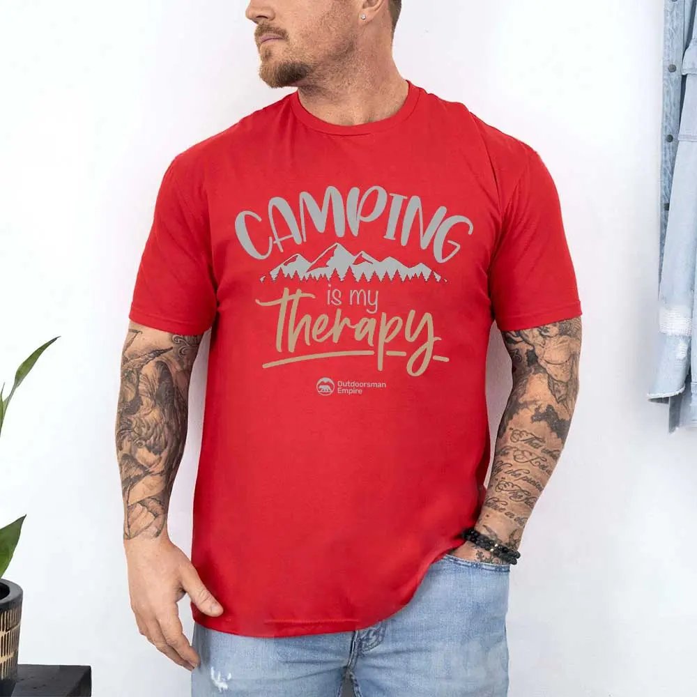 T-shirt « Le camping est ma thérapie » pour homme