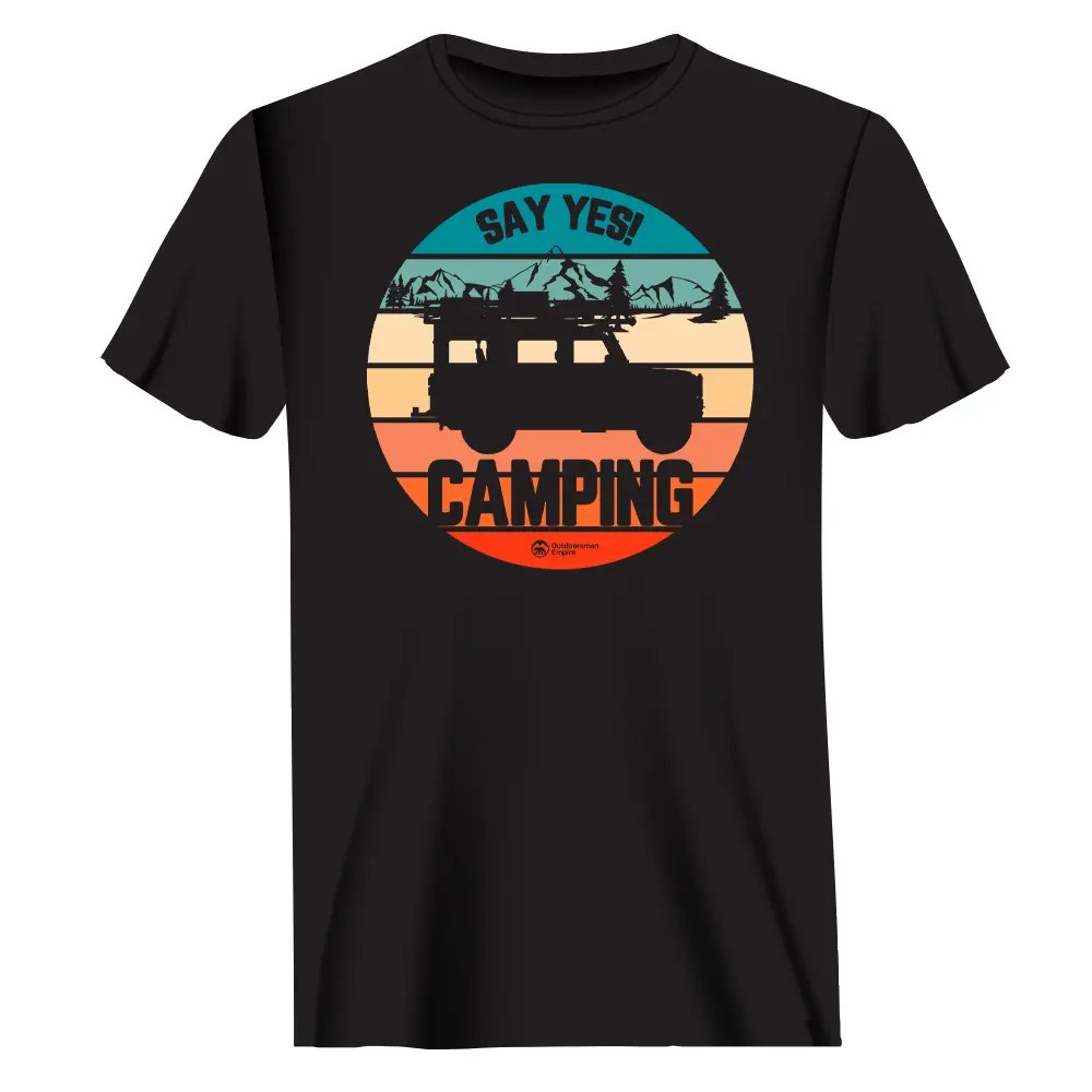 T-shirt de camping Style 70 pour homme