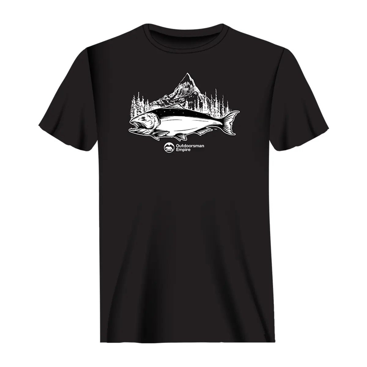 Camiseta de hombre de montaña de pesca