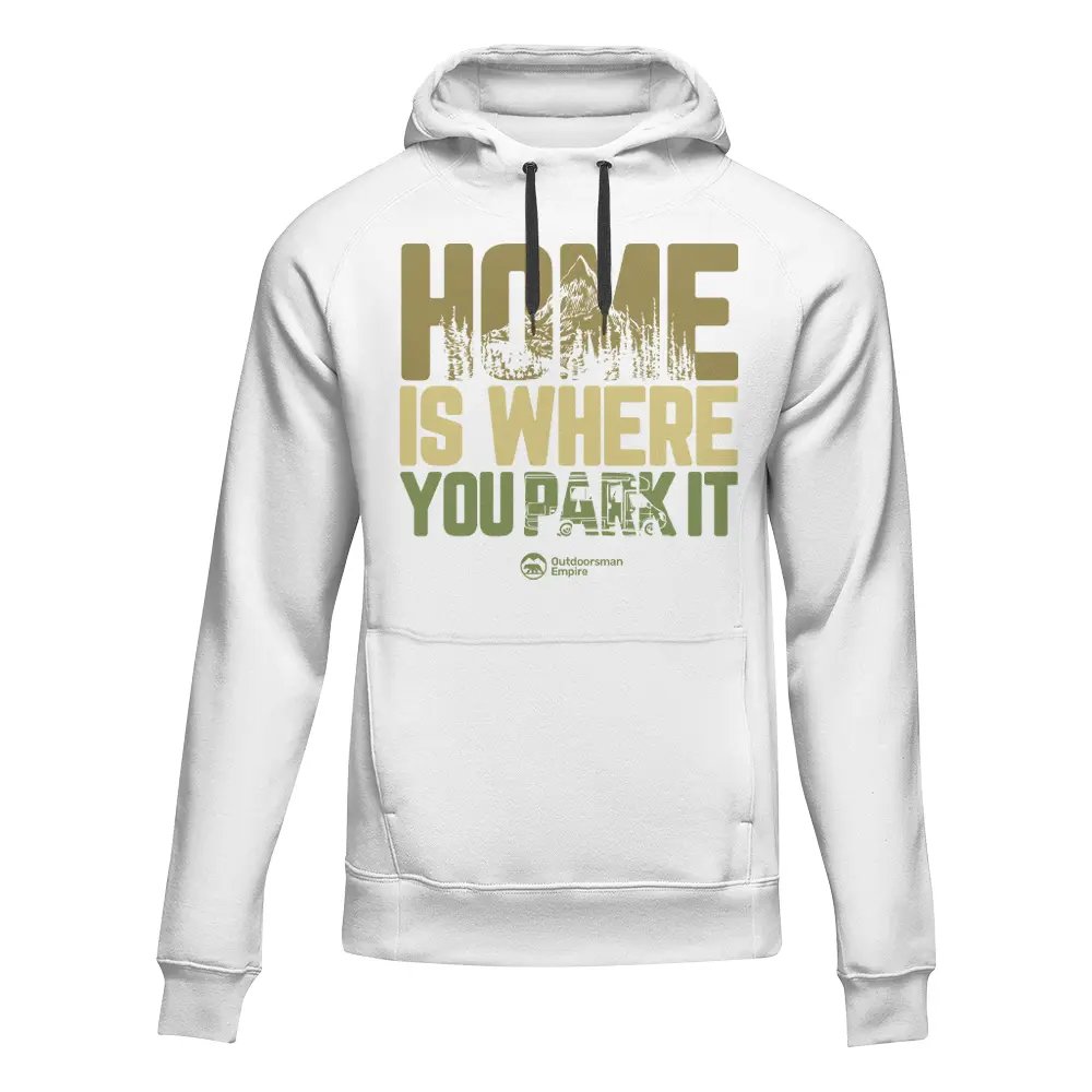 Sudadera con capucha polar para adultos "Home Is Your Park"