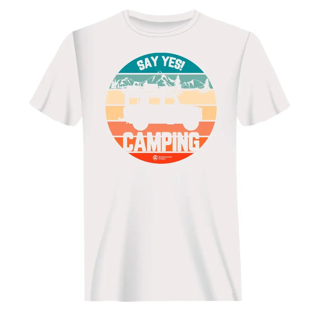 T-shirt de camping Style 70 pour homme