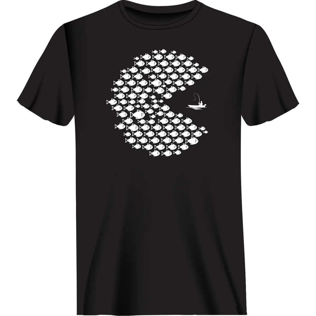 T-shirt homme style Pacman pêcheur