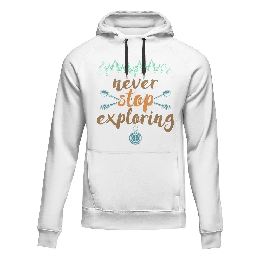 Sudadera con capucha de polar para adultos Never Stop Exploring